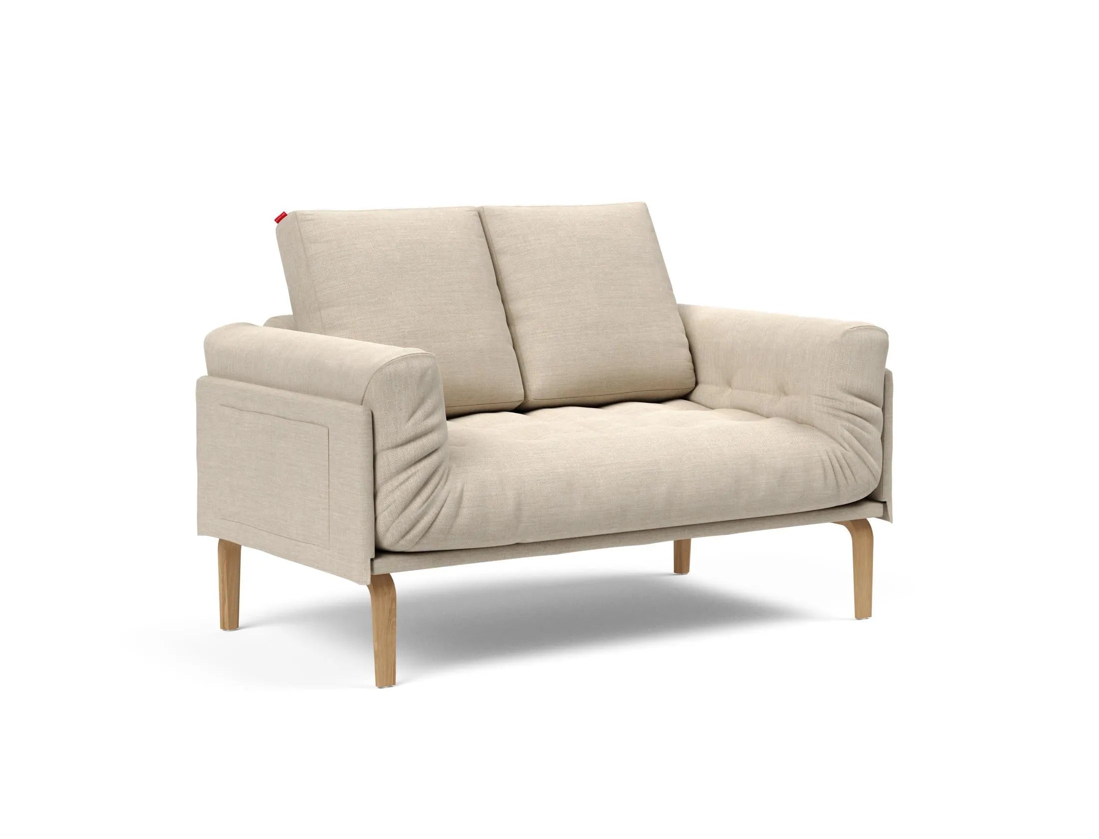 Rollo Bow Klappsofa 80 von Innovation Living: modernes, flexibles Tagesbett mit 5-Stufen-Erhöhung, ideal für kompaktes Wohnen.