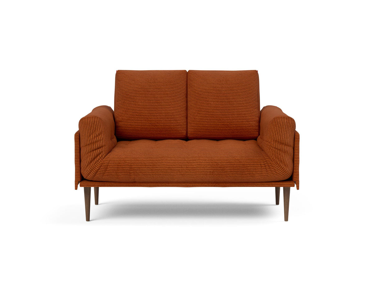 Rollo Styletto Klappsofa 80 mit Gestellbezug Spring in 595 Corduroy Burnt Orange präsentiert im Onlineshop von KAQTU Design AG. Bettsofa ist von Innovation Living
