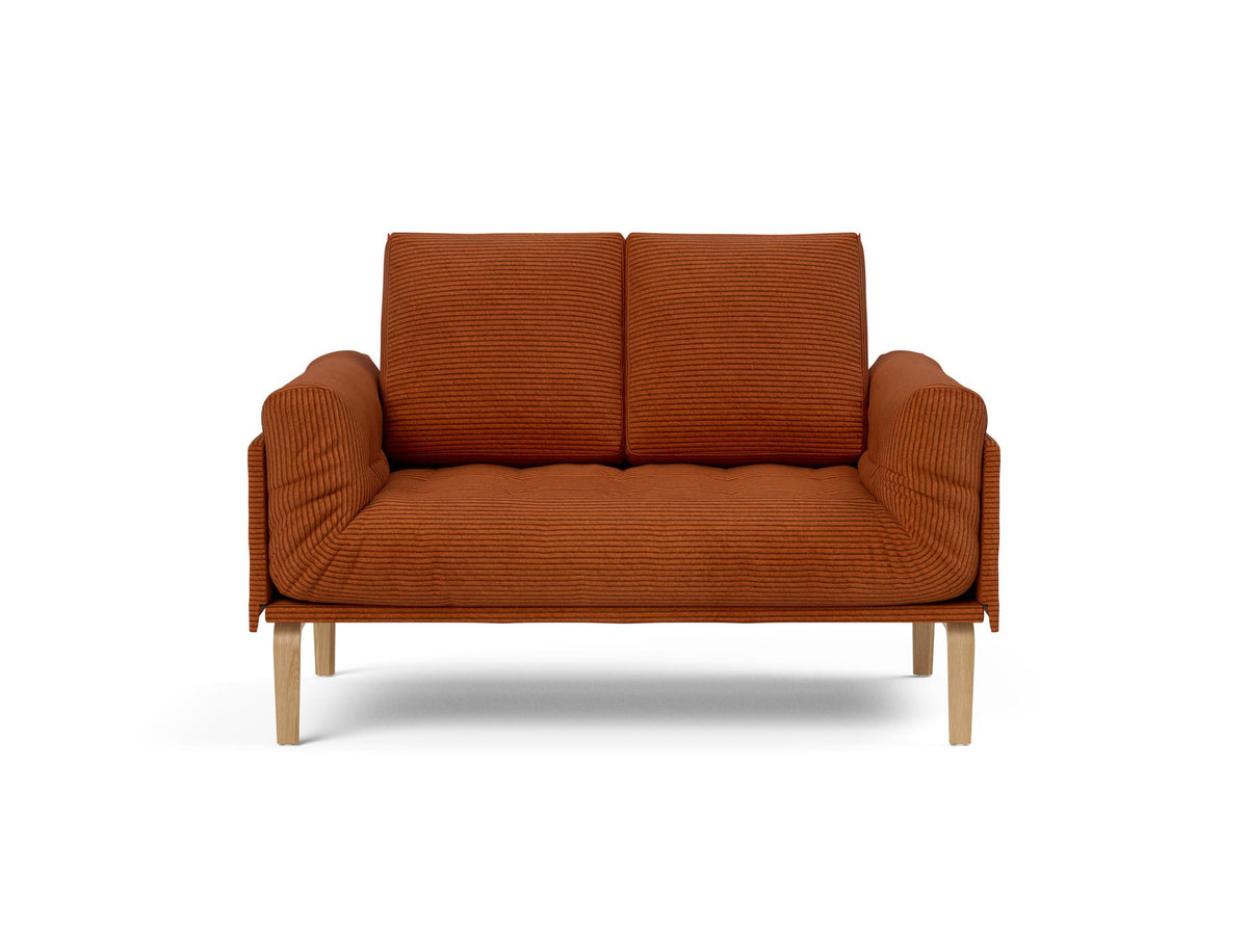 Rollo Bow Klappsofa 80 mit Gestellbezug Spring in 595 Corduroy Burnt Orange präsentiert im Onlineshop von KAQTU Design AG. Bettsofa ist von Innovation Living