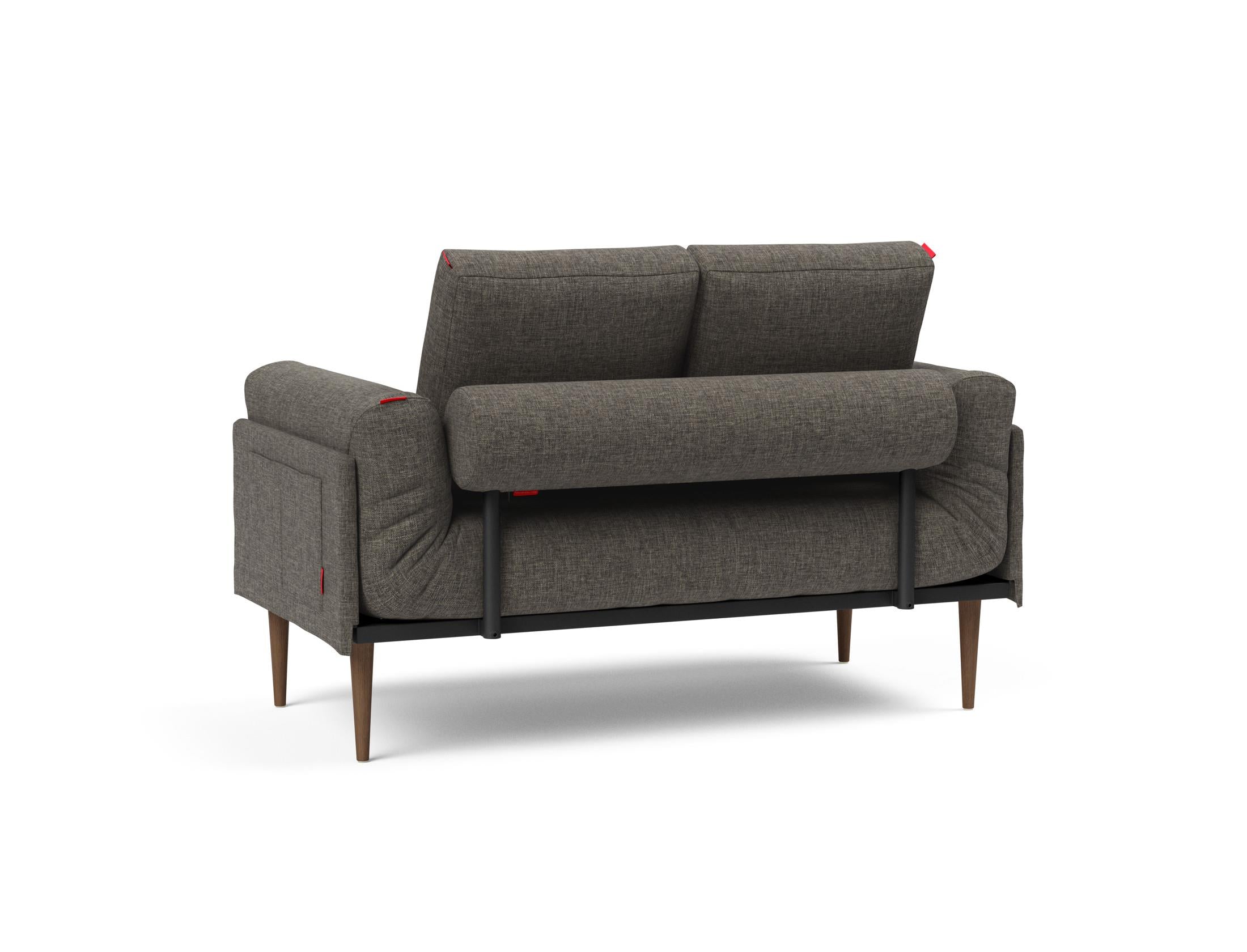 Erleben Sie das Rollo Styletto Klappsofa 80 von Innovation Living – stilvolles Design, funktional und ideal für kleine Räume, mit edlem Cover und Gestellbezug.