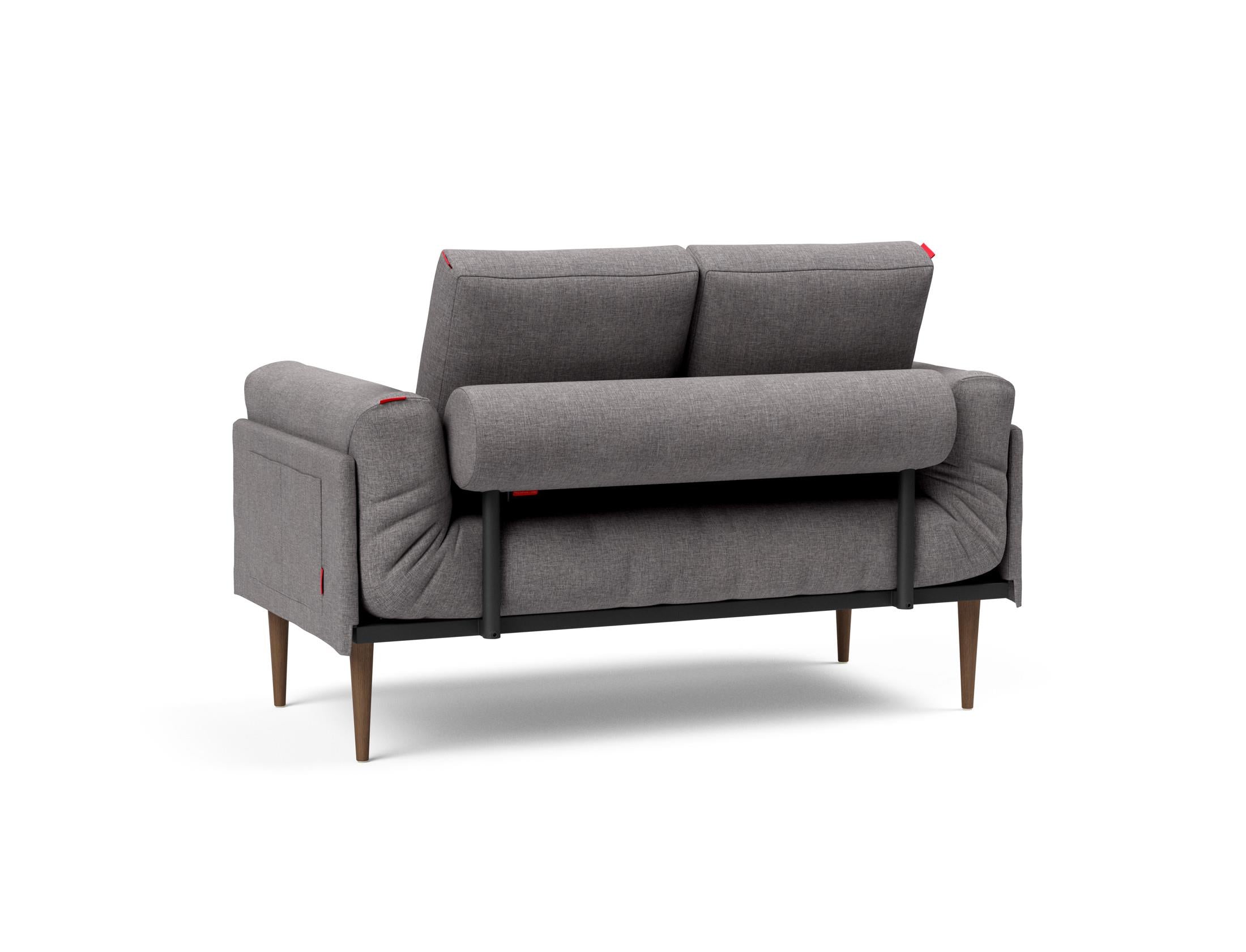 Erleben Sie das Rollo Styletto Klappsofa 80 von Innovation Living – stilvolles Design, funktional und ideal für kleine Räume, mit edlem Cover und Gestellbezug.