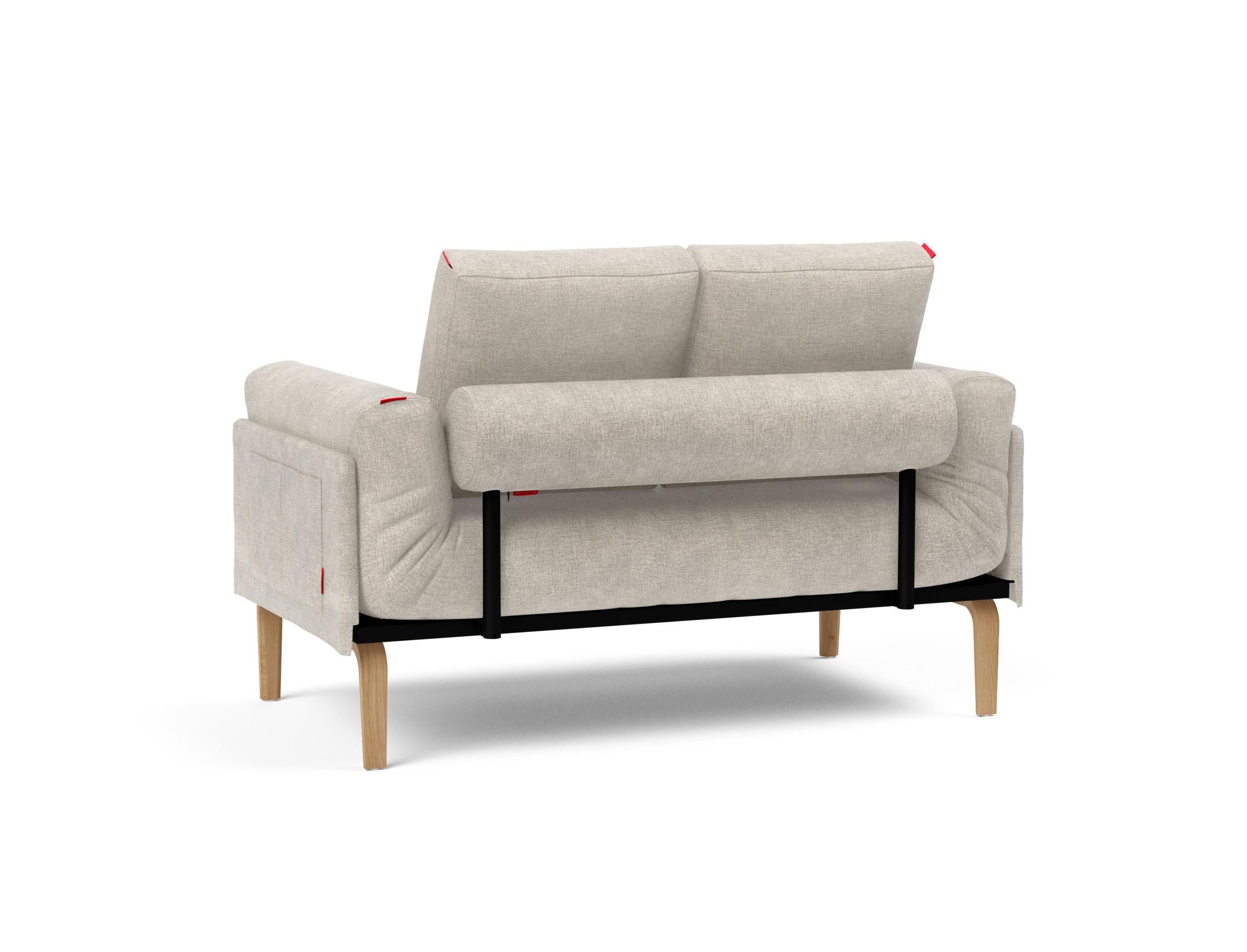 Erleben Sie das Rollo Bow Klappsofa 80 von Innovation Living – ein elegantes, funktionales Möbelstück mit schickem Cover und robustem Gestellbezug.