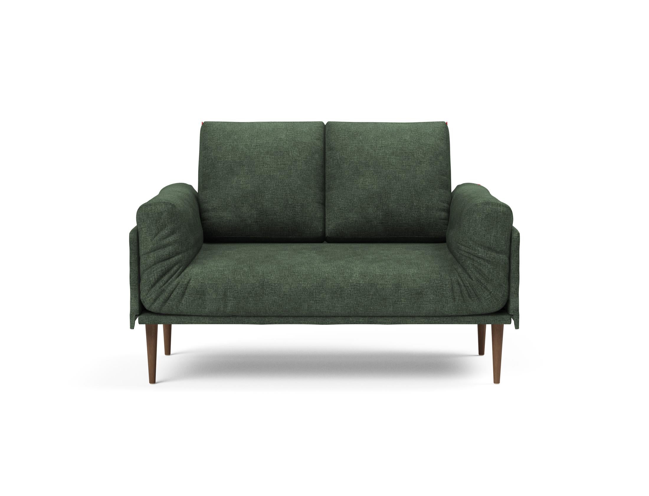 Erleben Sie das Rollo Styletto Klappsofa 80 von Innovation Living – stilvolles Design, funktional und ideal für kleine Räume, mit edlem Cover und Gestellbezug.