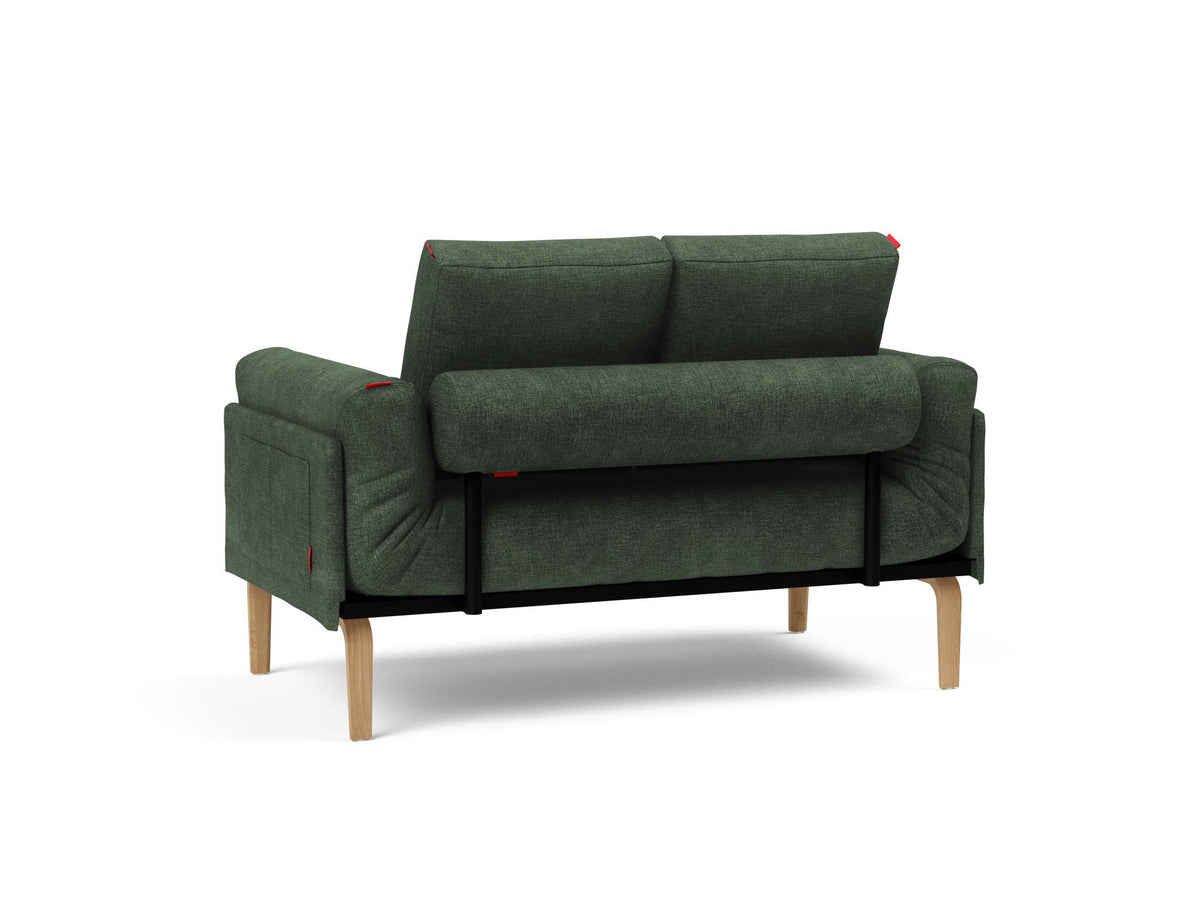 Rollo Bow Klappsofa 80 mit Cover und Gestellbezug Spring in 281 Avella Pine Green präsentiert im Onlineshop von KAQTU Design AG. Bettsofa ist von Innovation Living