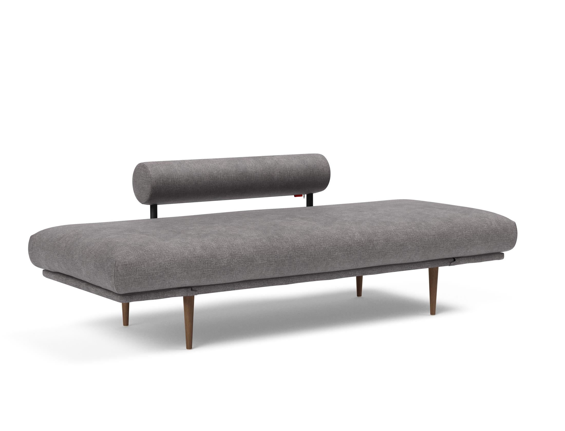 Erleben Sie das Rollo Styletto Klappsofa 80 von Innovation Living – stilvolles Design, funktional und ideal für kleine Räume, mit edlem Cover und Gestellbezug.