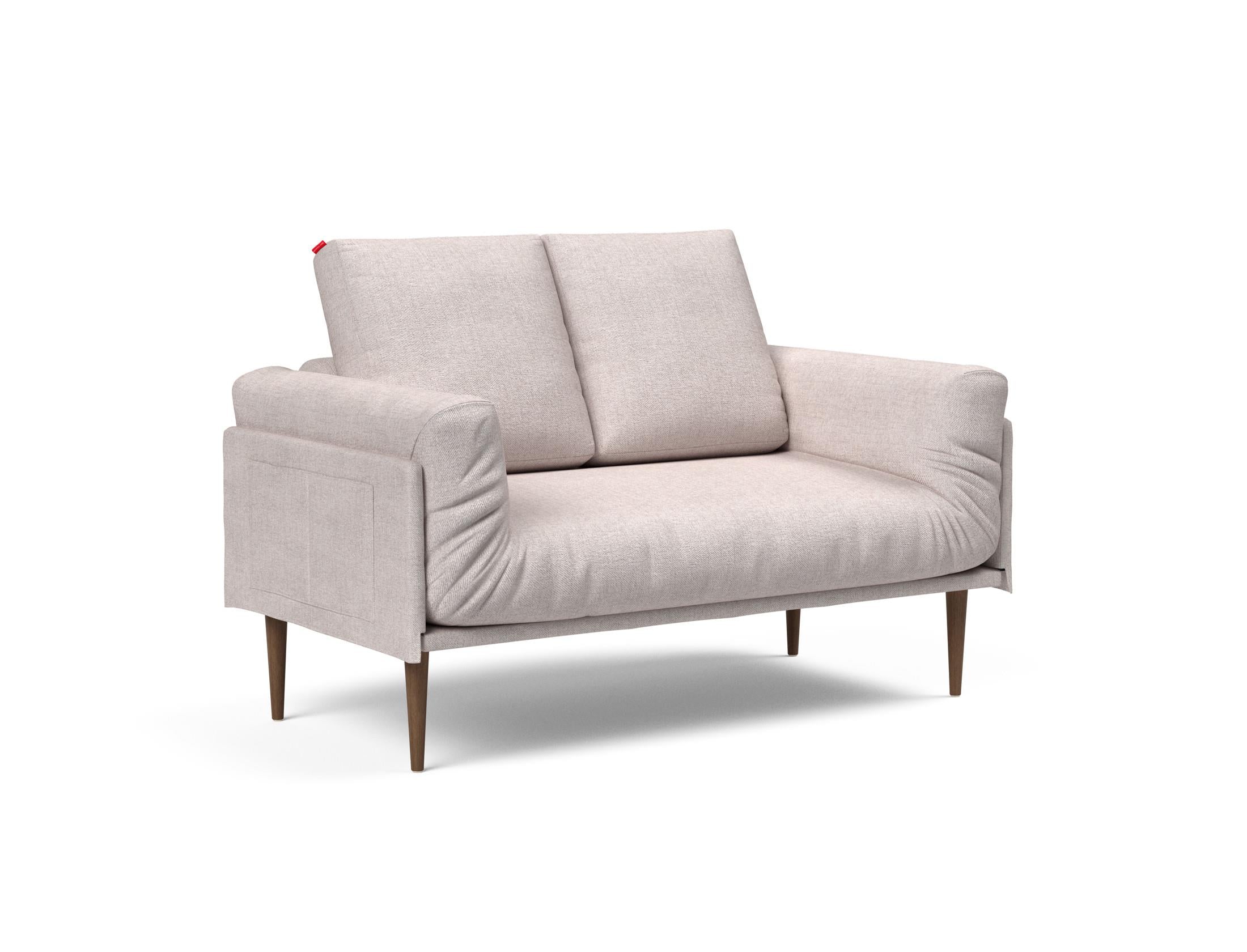 Erleben Sie das Rollo Styletto Klappsofa 80 von Innovation Living – stilvolles Design, funktional und ideal für kleine Räume, mit edlem Cover und Gestellbezug.