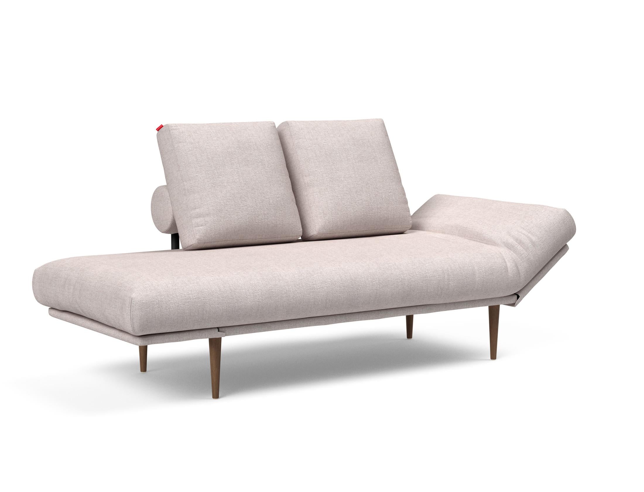 Erleben Sie das Rollo Styletto Klappsofa 80 von Innovation Living – stilvolles Design, funktional und ideal für kleine Räume, mit edlem Cover und Gestellbezug.