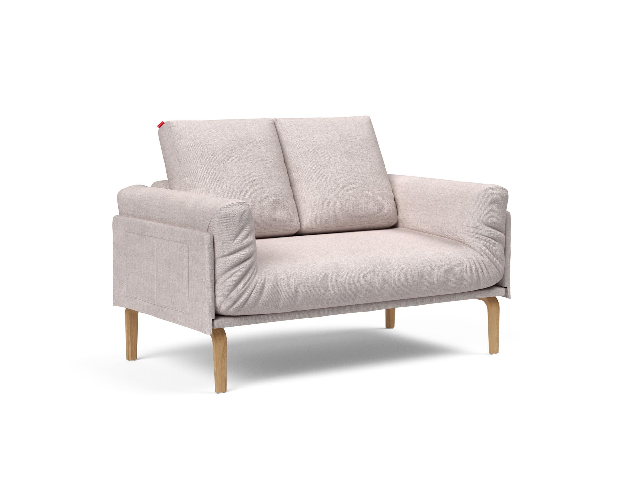 Erleben Sie das Rollo Bow Klappsofa 80 von Innovation Living – ein elegantes, funktionales Möbelstück mit schickem Cover und robustem Gestellbezug.