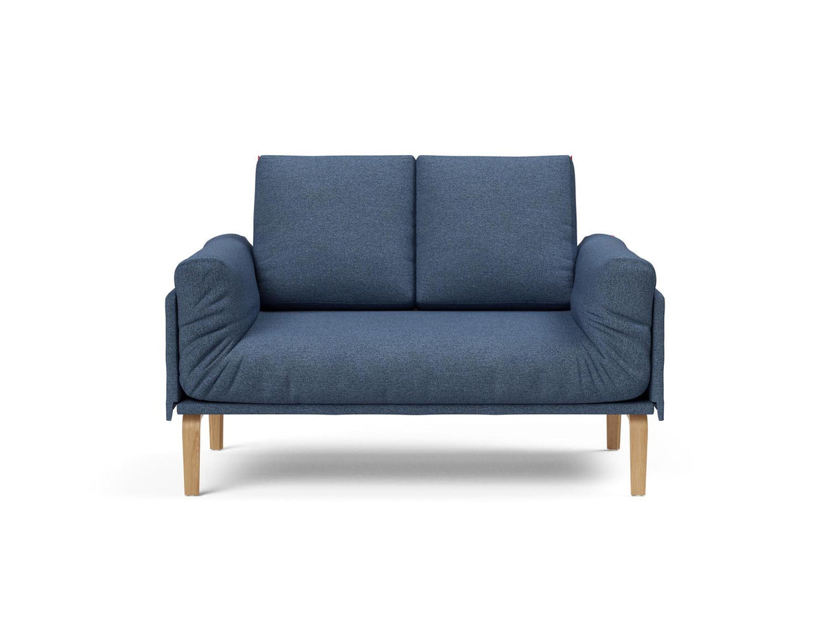 Rollo Bow Klappsofa 80 mit Cover und Gestellbezug Spring in 302 Weda Blue präsentiert im Onlineshop von KAQTU Design AG. Bettsofa ist von Innovation Living
