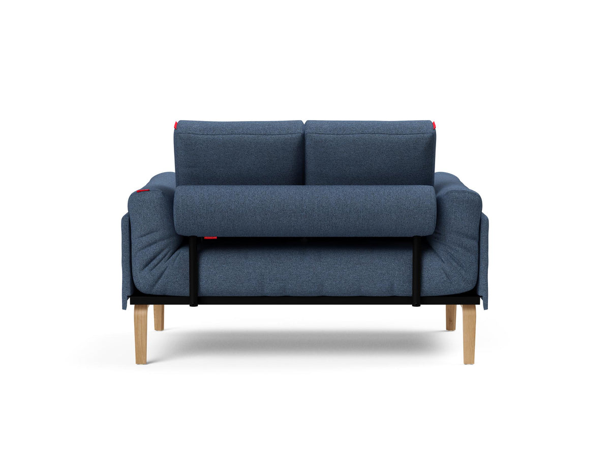 Rollo Bow Klappsofa 80 mit Cover und Gestellbezug Spring in 302 Weda Blue präsentiert im Onlineshop von KAQTU Design AG. Bettsofa ist von Innovation Living