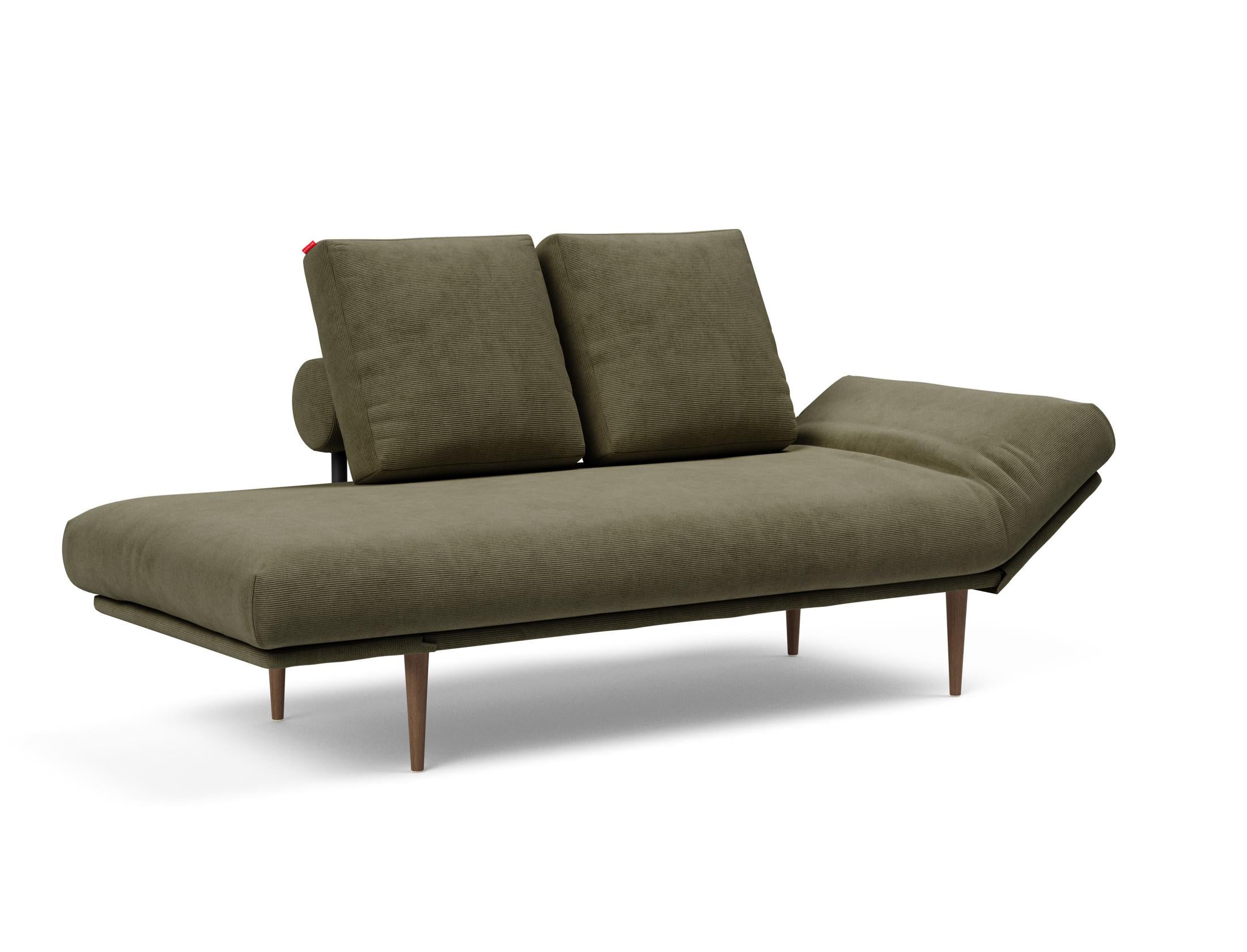 Erleben Sie das Rollo Styletto Klappsofa 80 von Innovation Living – stilvolles Design, funktional und ideal für kleine Räume, mit edlem Cover und Gestellbezug.