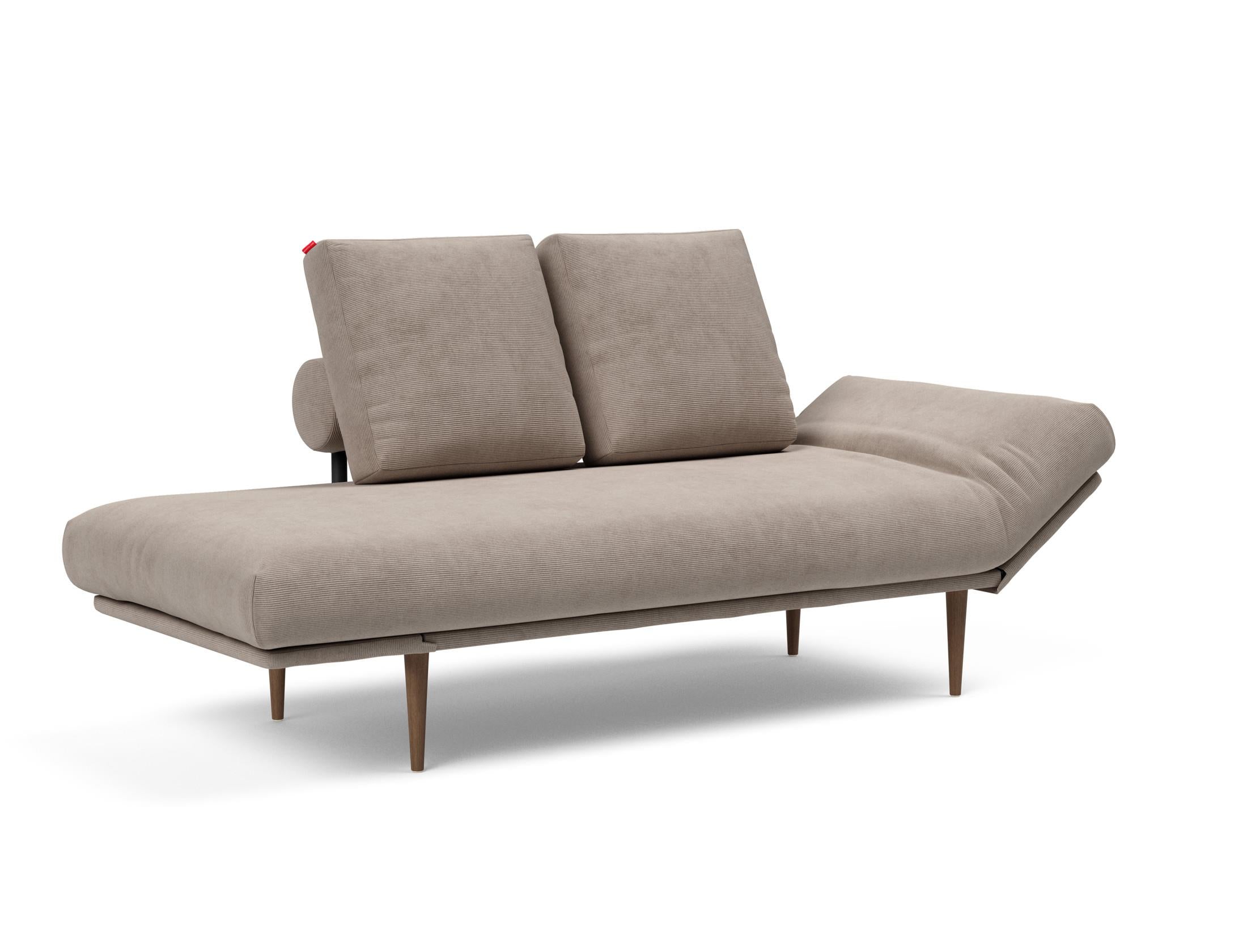 Erleben Sie das Rollo Styletto Klappsofa 80 von Innovation Living – stilvolles Design, funktional und ideal für kleine Räume, mit edlem Cover und Gestellbezug.