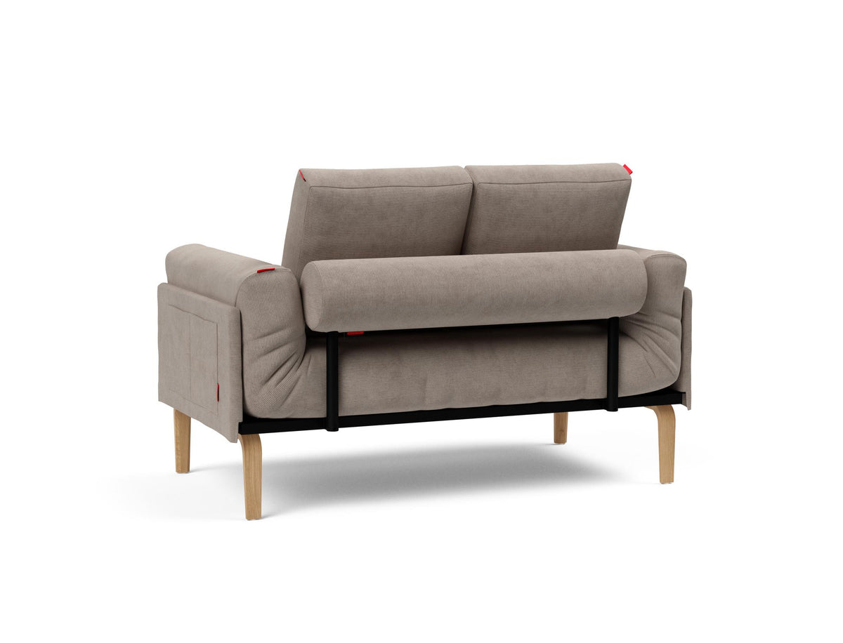 Rollo Bow Klappsofa 80 mit Cover und Gestellbezug Spring in 318 Cordufine Beige präsentiert im Onlineshop von KAQTU Design AG. Bettsofa ist von Innovation Living