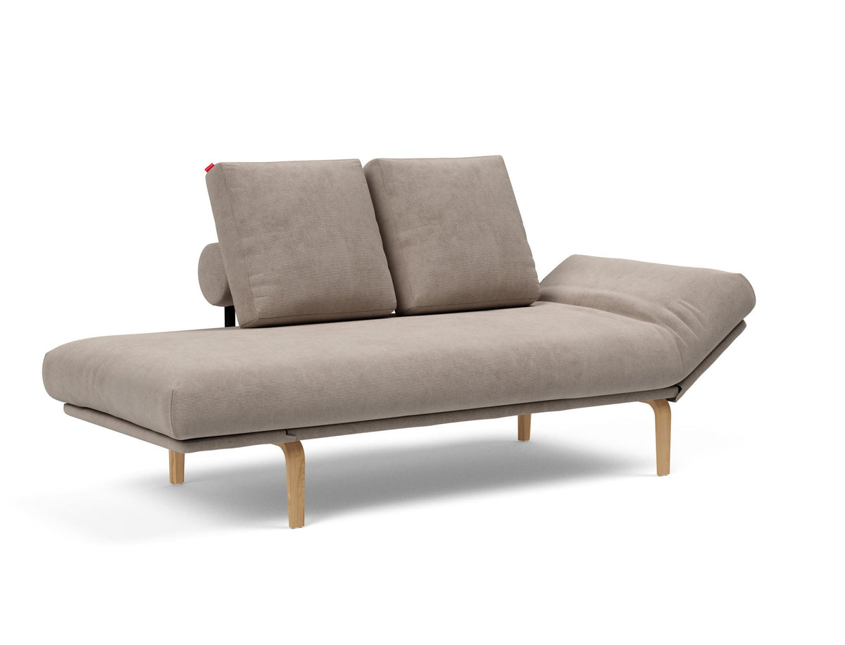 Rollo Bow Klappsofa 80 mit Cover und Gestellbezug Spring in 318 Cordufine Beige präsentiert im Onlineshop von KAQTU Design AG. Bettsofa ist von Innovation Living