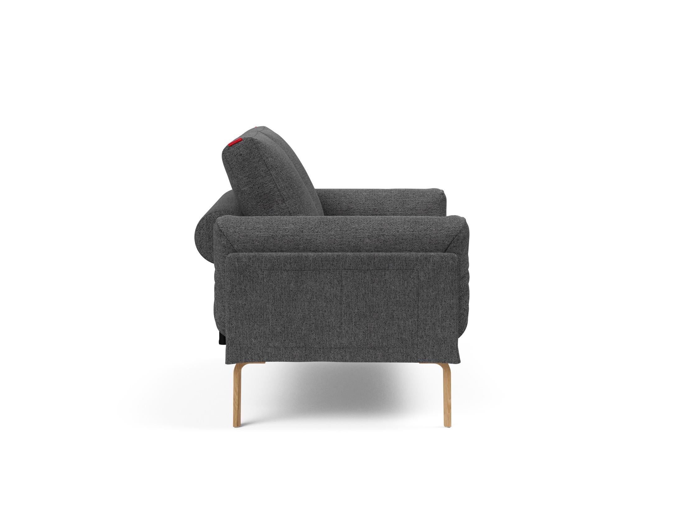 Erleben Sie das Rollo Bow Klappsofa 80 von Innovation Living – ein elegantes, funktionales Möbelstück mit schickem Cover und robustem Gestellbezug.