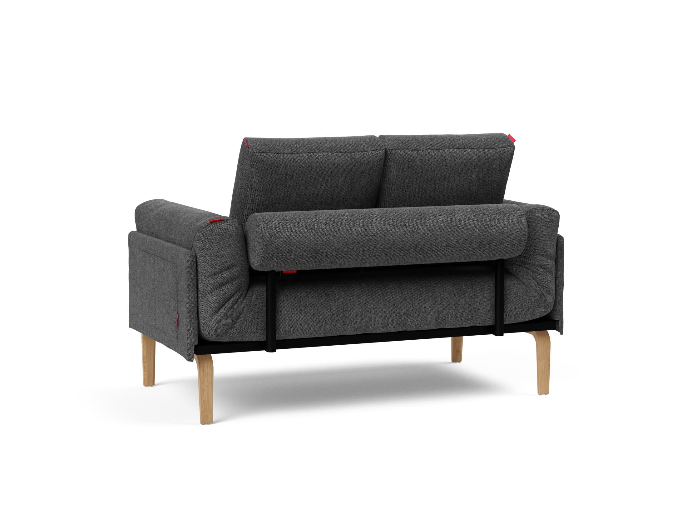 Erleben Sie das Rollo Bow Klappsofa 80 von Innovation Living – ein elegantes, funktionales Möbelstück mit schickem Cover und robustem Gestellbezug.