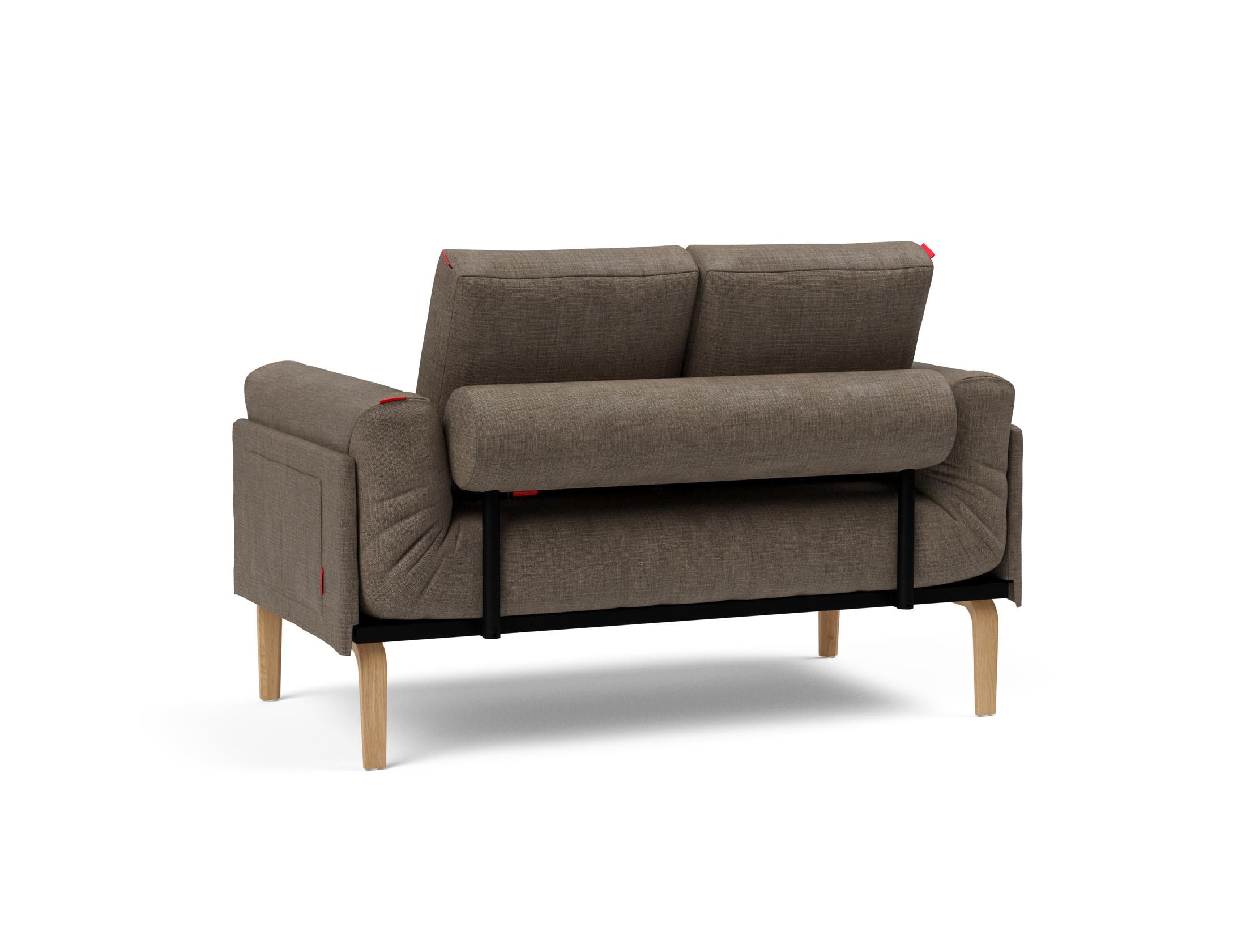 Erleben Sie das Rollo Bow Klappsofa 80 von Innovation Living – ein elegantes, funktionales Möbelstück mit schickem Cover und robustem Gestellbezug.