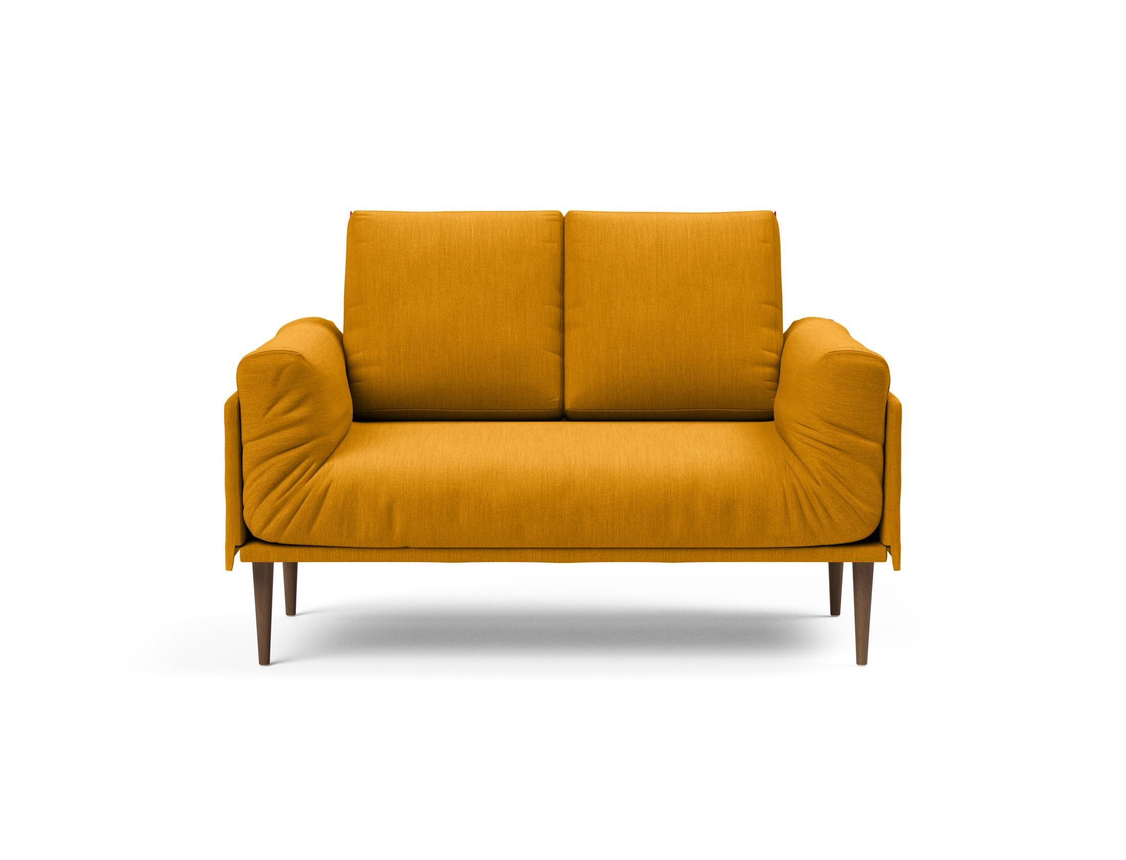 Erleben Sie das Rollo Styletto Klappsofa 80 von Innovation Living – stilvolles Design, funktional und ideal für kleine Räume, mit edlem Cover und Gestellbezug.