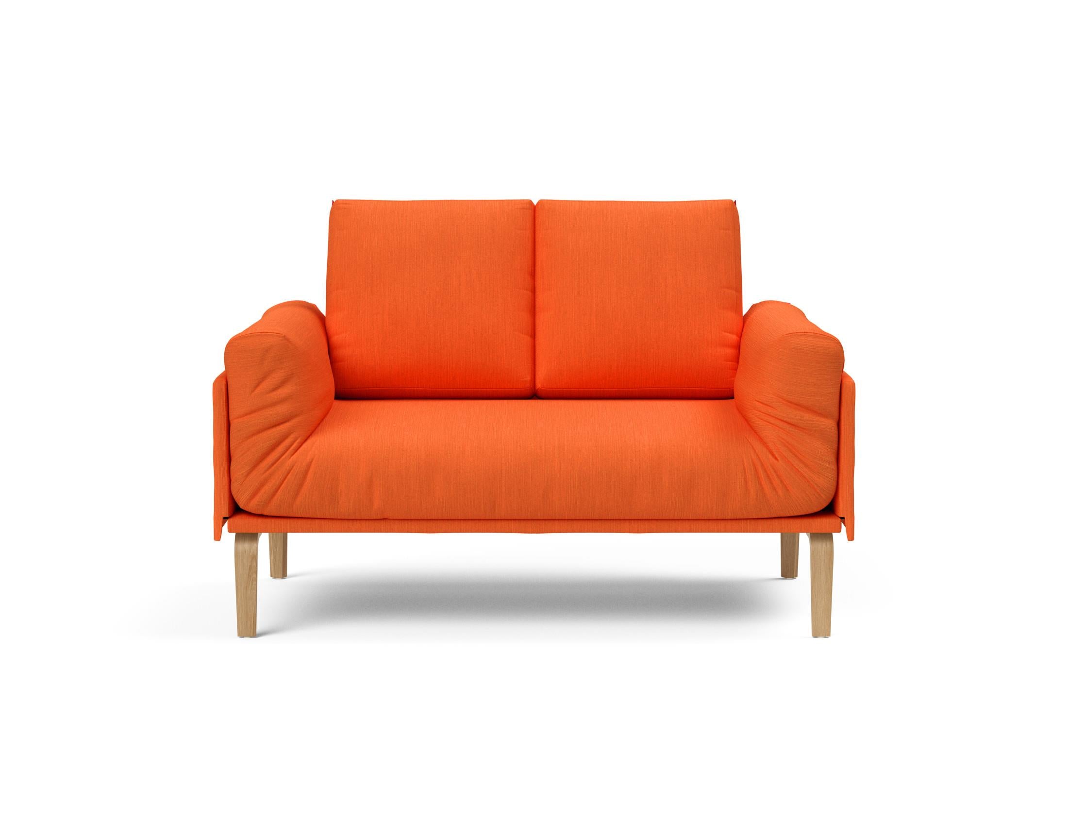 Erleben Sie das Rollo Bow Klappsofa 80 von Innovation Living – ein elegantes, funktionales Möbelstück mit schickem Cover und robustem Gestellbezug.