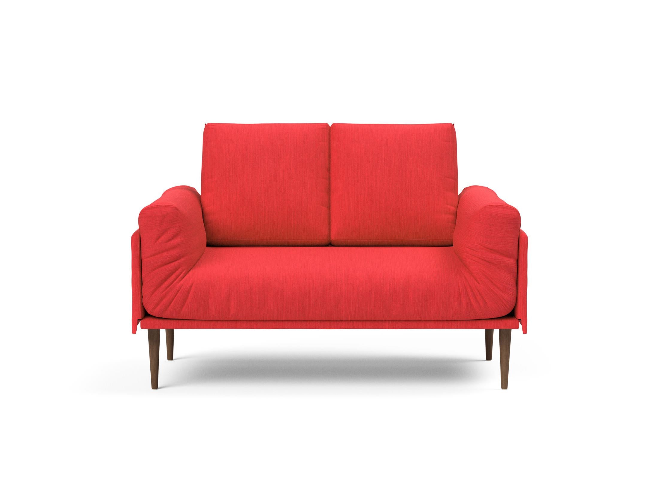 Erleben Sie das Rollo Styletto Klappsofa 80 von Innovation Living – stilvolles Design, funktional und ideal für kleine Räume, mit edlem Cover und Gestellbezug.