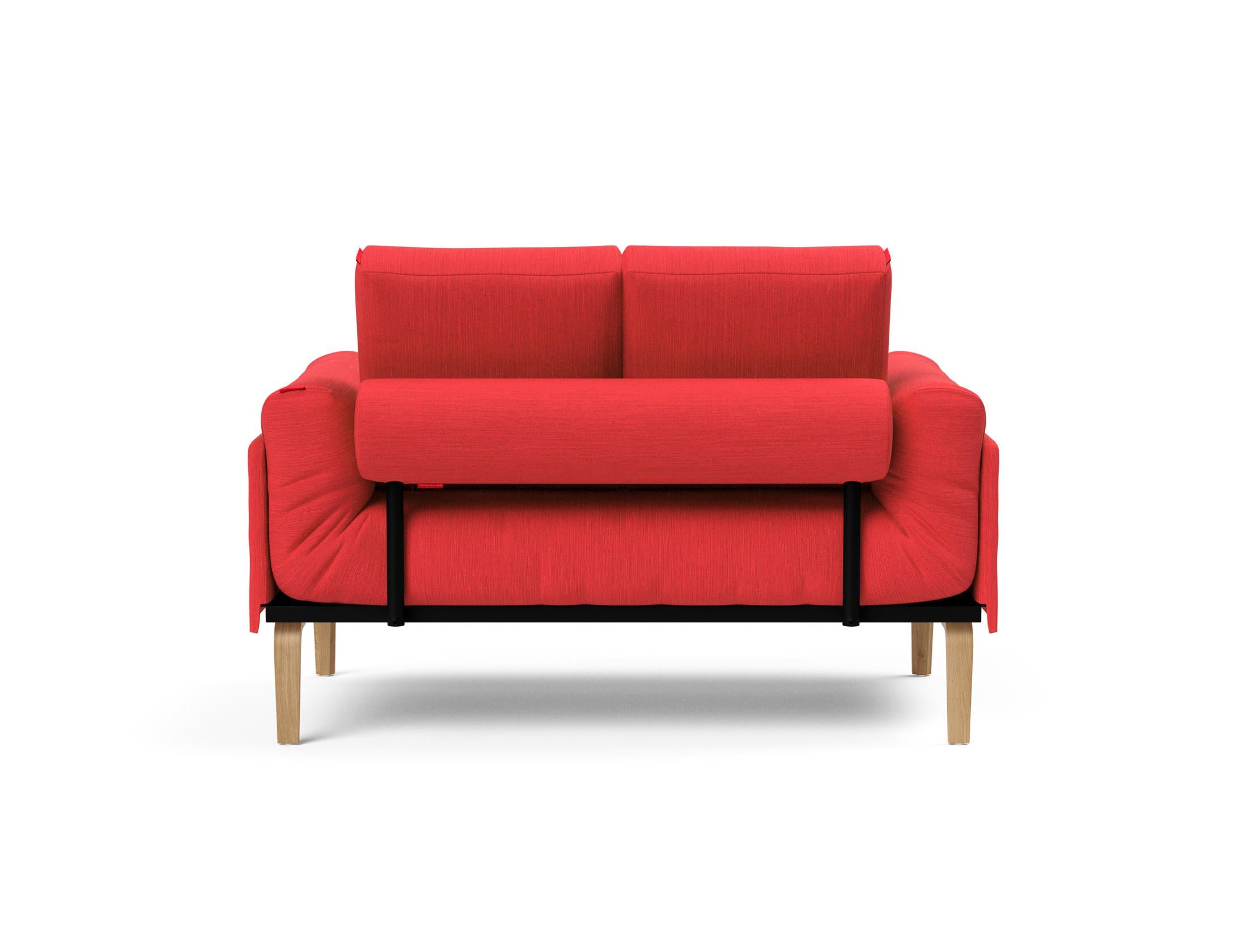 Erleben Sie das Rollo Bow Klappsofa 80 von Innovation Living – ein elegantes, funktionales Möbelstück mit schickem Cover und robustem Gestellbezug.