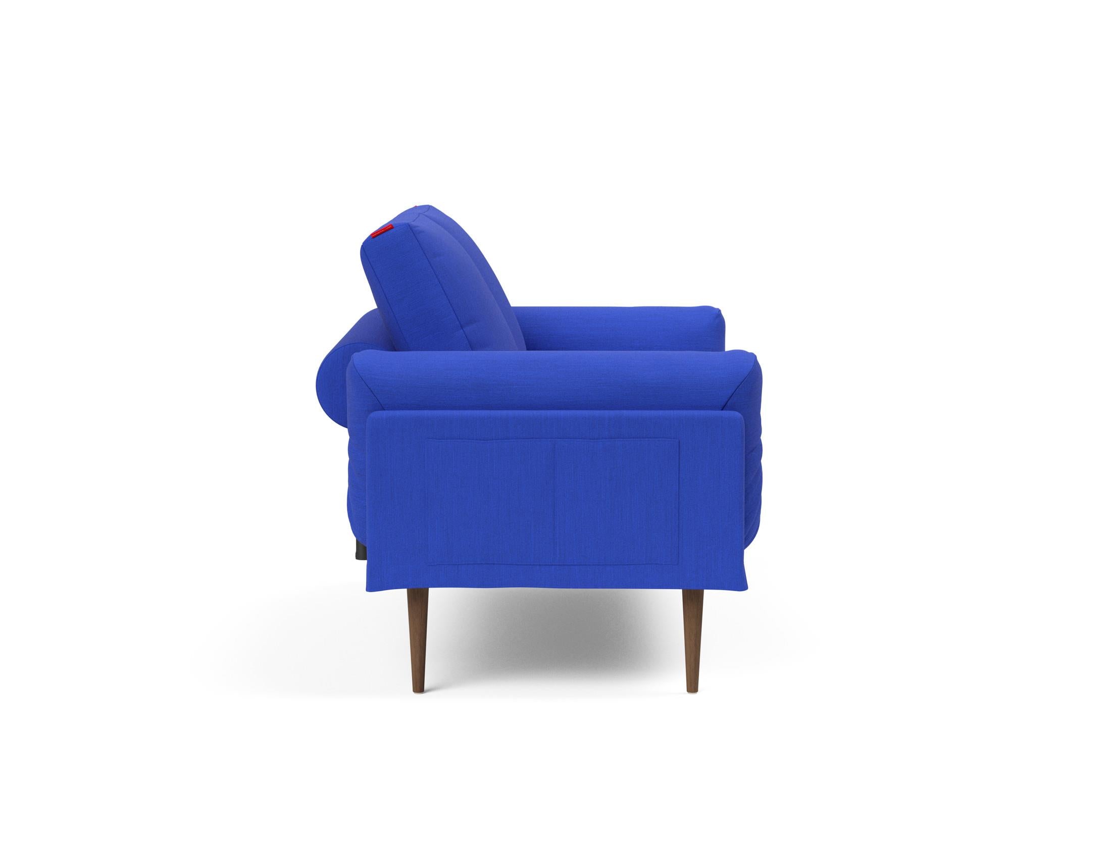 Erleben Sie das Rollo Styletto Klappsofa 80 von Innovation Living – stilvolles Design, funktional und ideal für kleine Räume, mit edlem Cover und Gestellbezug.