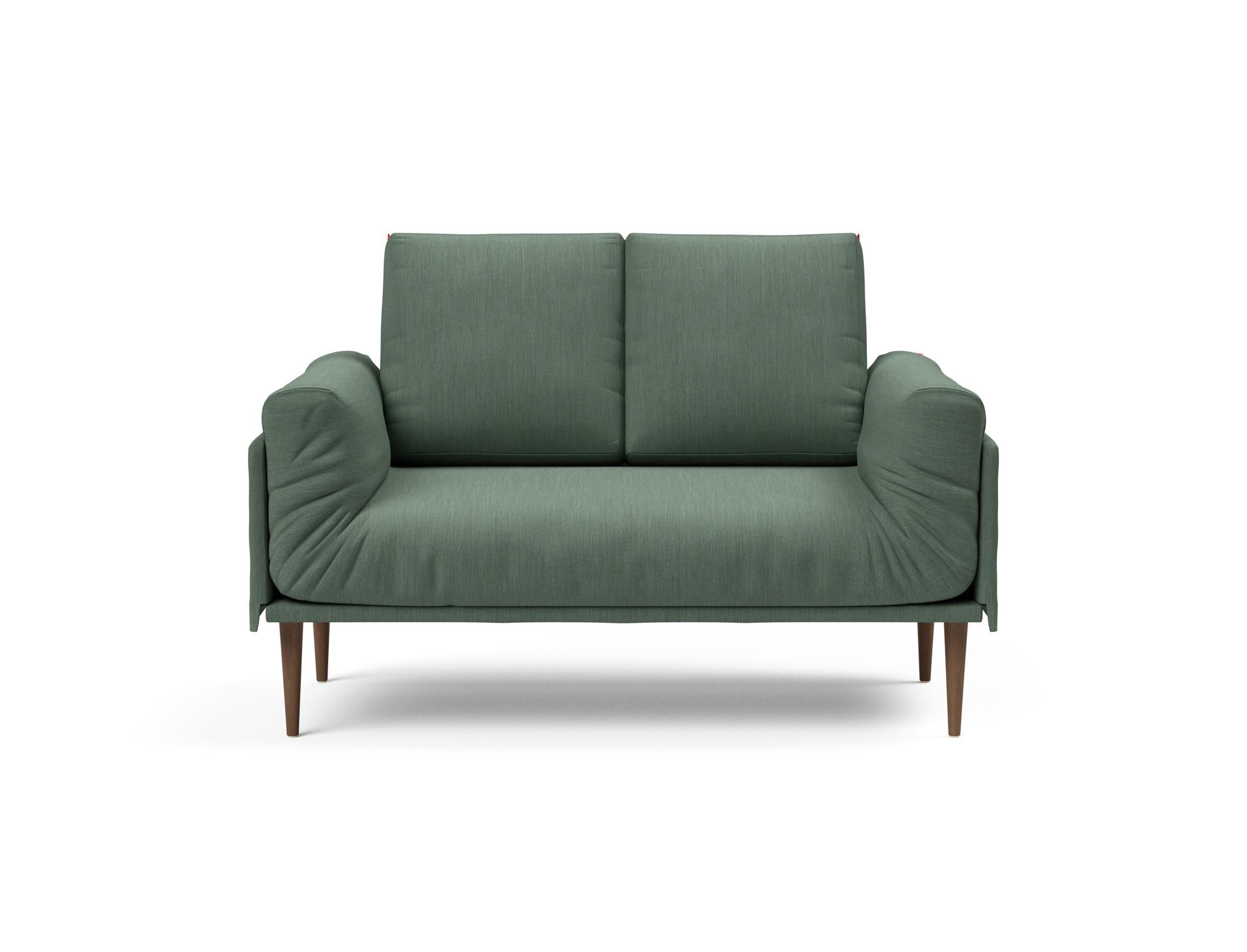 Erleben Sie das Rollo Styletto Klappsofa 80 von Innovation Living – stilvolles Design, funktional und ideal für kleine Räume, mit edlem Cover und Gestellbezug.