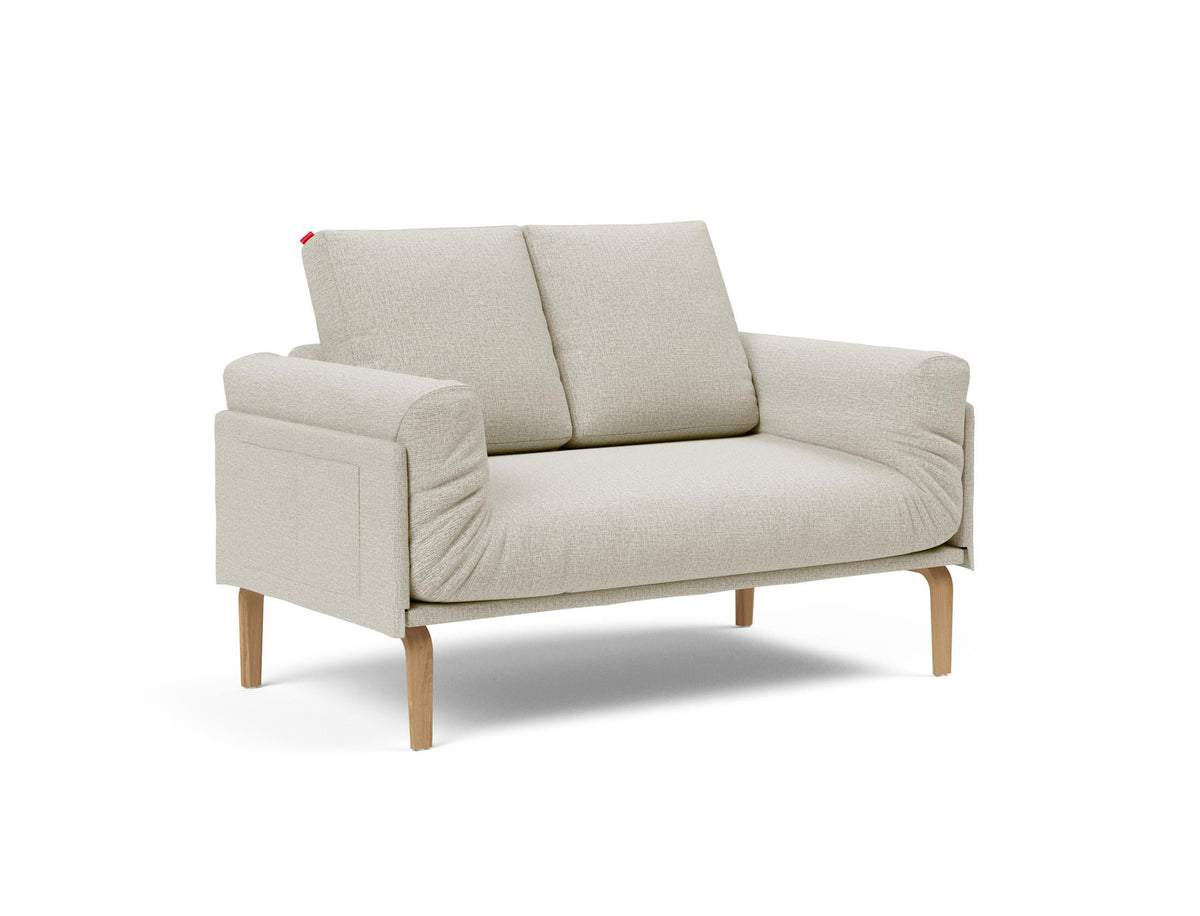Rollo Bow Klappsofa 80 mit Cover und Gestellbezug Spring in 527 Mixed Dance Natural präsentiert im Onlineshop von KAQTU Design AG. Bettsofa ist von Innovation Living