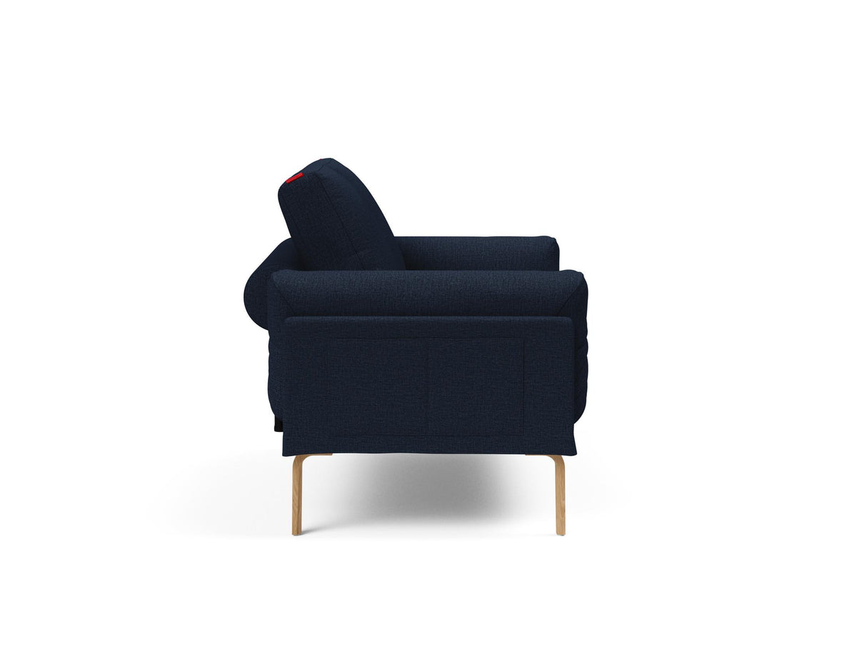 Rollo Bow Klappsofa 80 mit Cover und Gestellbezug Spring in 528 Mixed Dance Blue präsentiert im Onlineshop von KAQTU Design AG. Bettsofa ist von Innovation Living
