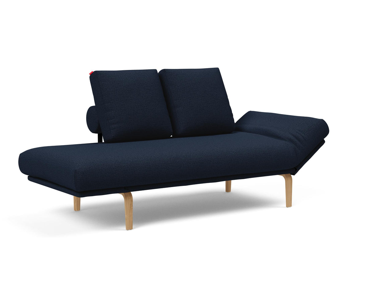 Rollo Bow Klappsofa 80 mit Cover und Gestellbezug Spring in 528 Mixed Dance Blue präsentiert im Onlineshop von KAQTU Design AG. Bettsofa ist von Innovation Living