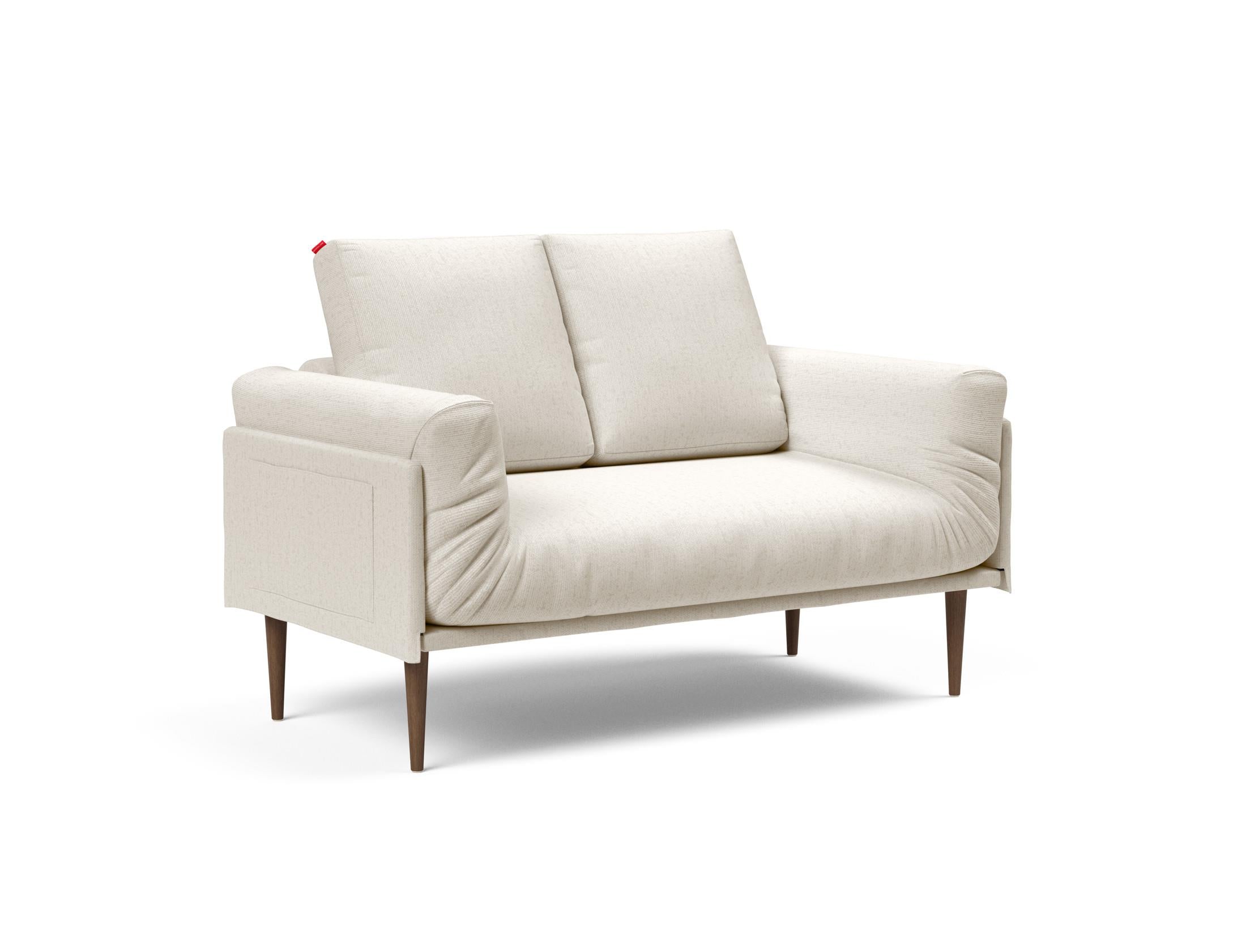 Erleben Sie das Rollo Styletto Klappsofa 80 von Innovation Living – stilvolles Design, funktional und ideal für kleine Räume, mit edlem Cover und Gestellbezug.