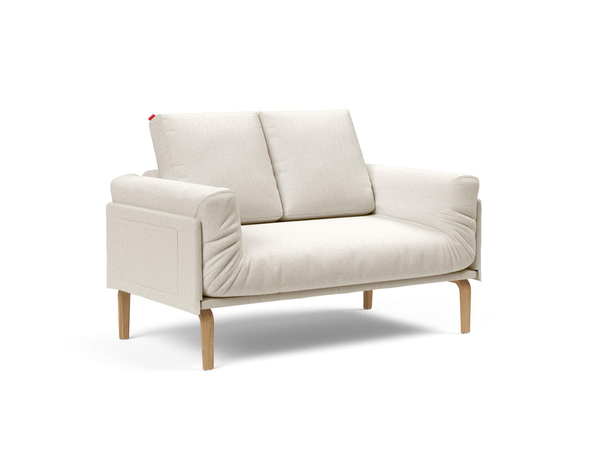 Rollo Bow Klappsofa 80 mit Cover und Gestellbezug Spring in 531 Bouclé Off White präsentiert im Onlineshop von KAQTU Design AG. Bettsofa ist von Innovation Living