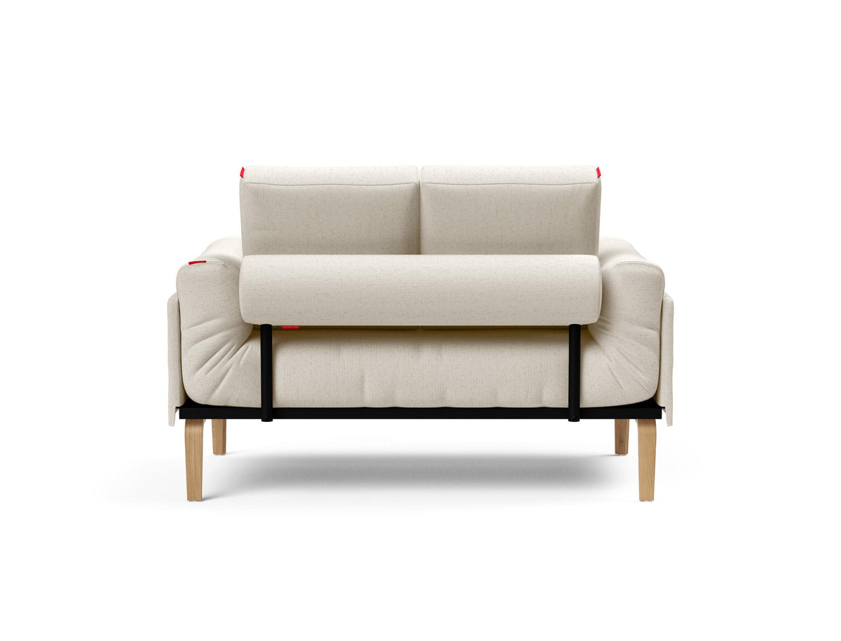 Rollo Bow Klappsofa 80 mit Cover und Gestellbezug Spring in 531 Bouclé Off White präsentiert im Onlineshop von KAQTU Design AG. Bettsofa ist von Innovation Living