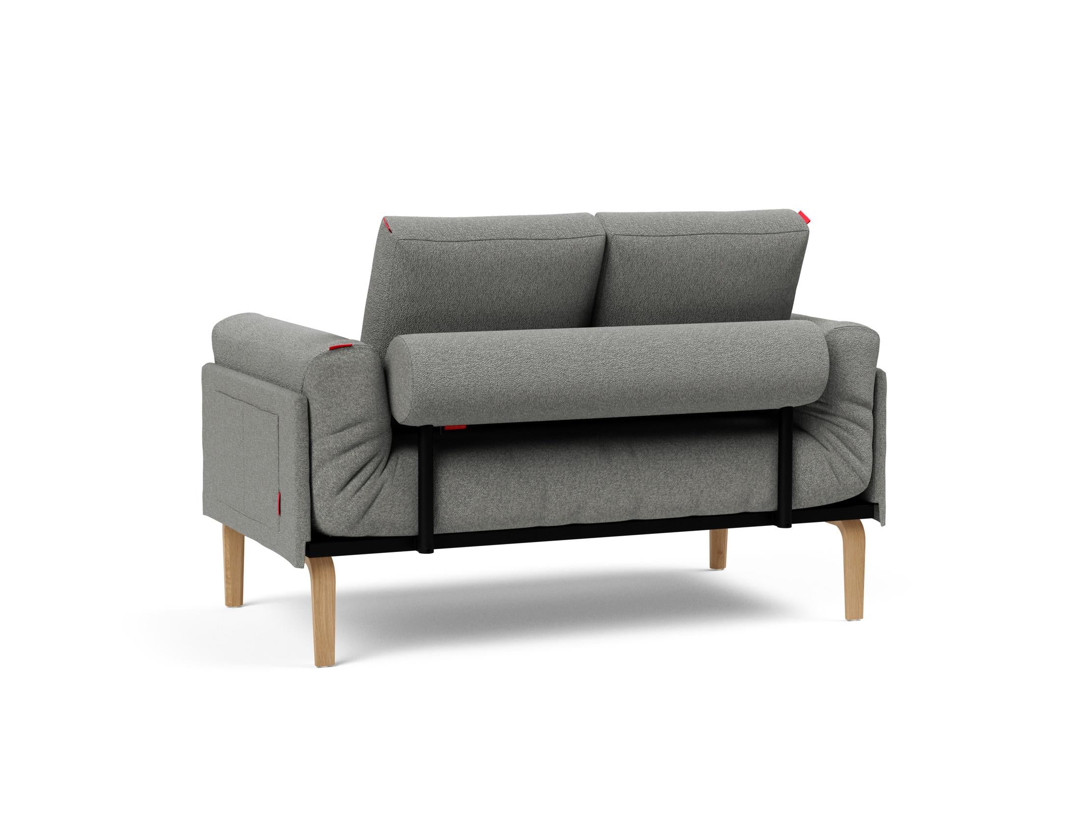 Erleben Sie das Rollo Bow Klappsofa 80 von Innovation Living – ein elegantes, funktionales Möbelstück mit schickem Cover und robustem Gestellbezug.