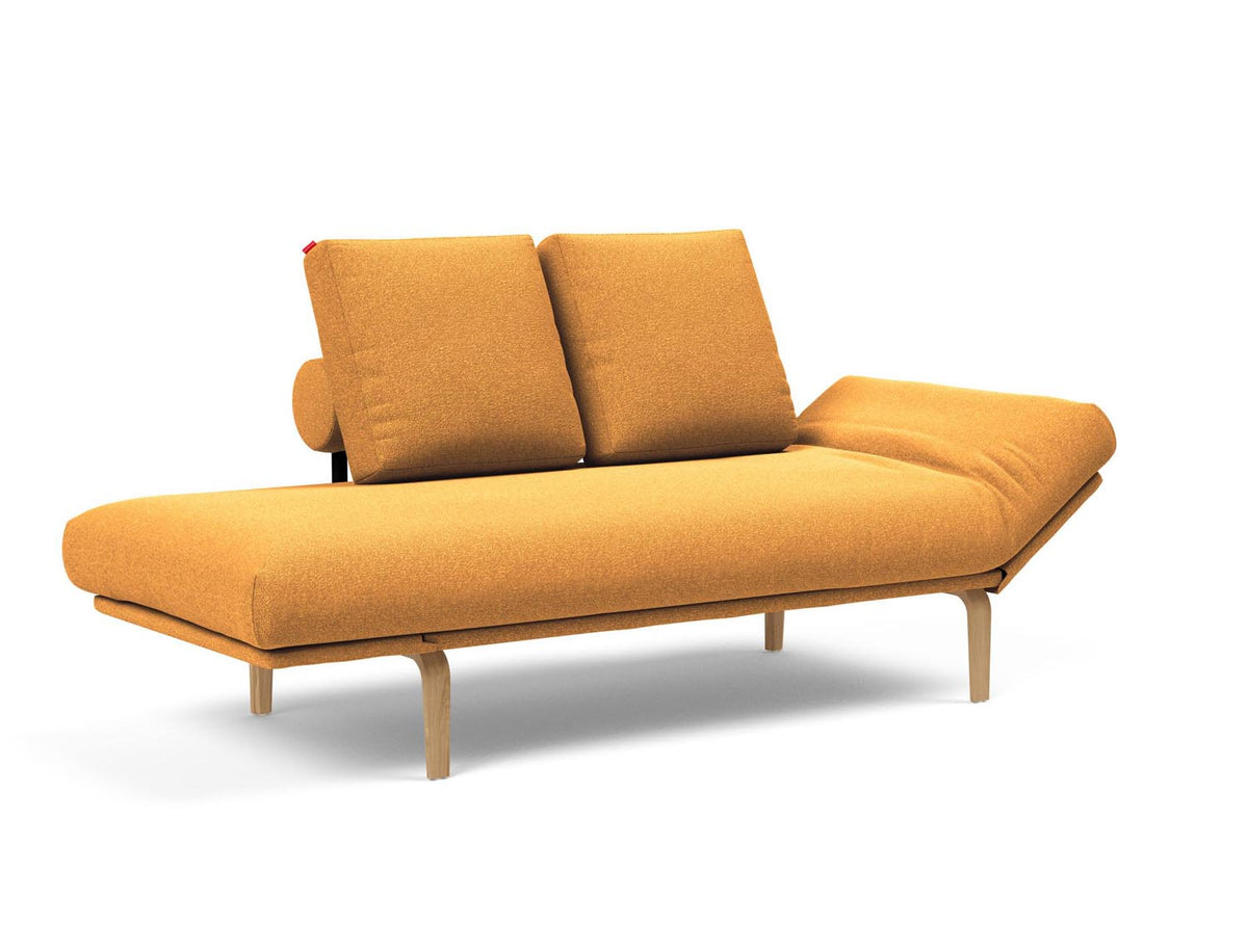 Rollo Bow Klappsofa 80 mit Cover und Gestellbezug Spring in 536 Bouclé Ochre präsentiert im Onlineshop von KAQTU Design AG. Bettsofa ist von Innovation Living