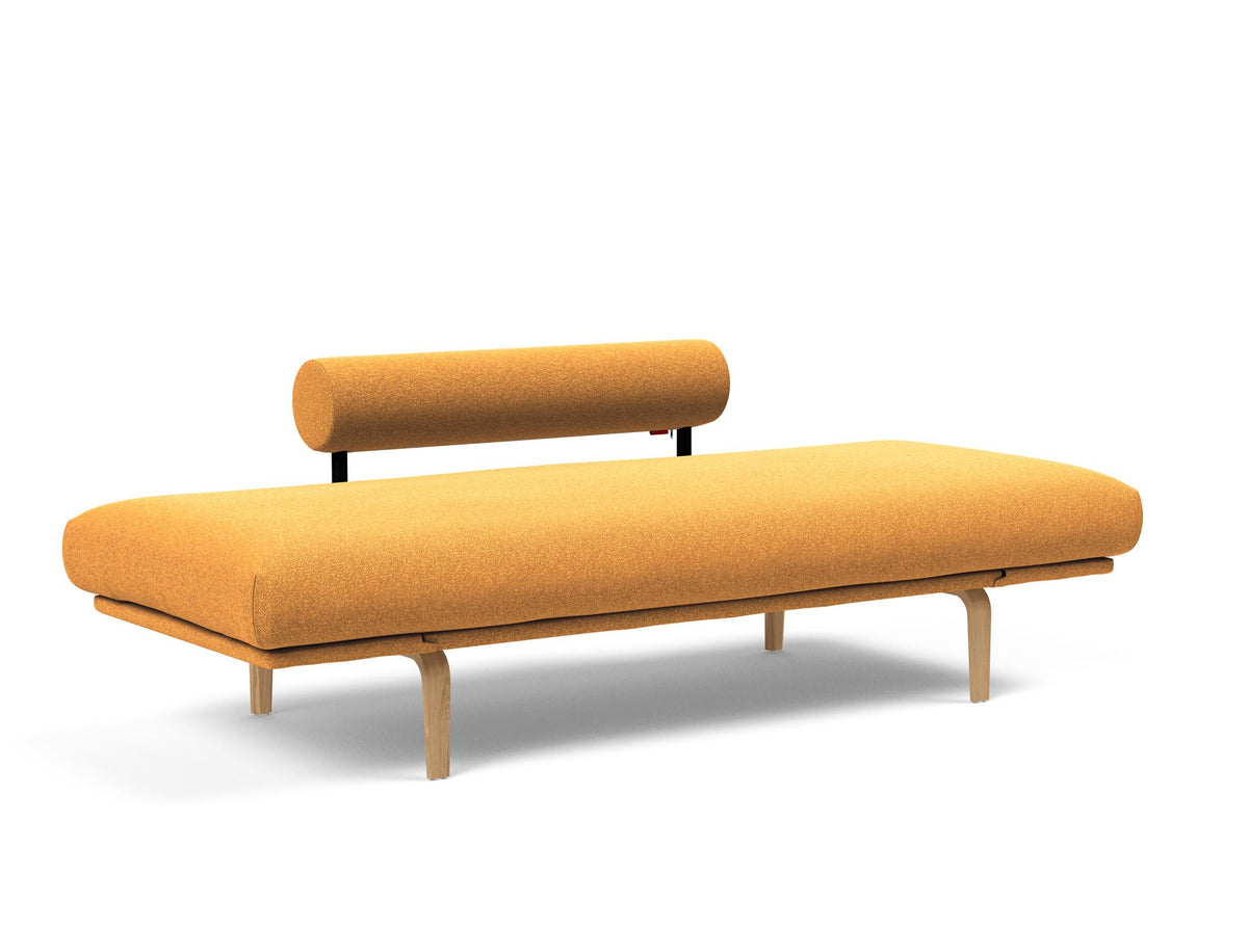 Rollo Bow Klappsofa 80 mit Cover und Gestellbezug Spring in 536 Bouclé Ochre präsentiert im Onlineshop von KAQTU Design AG. Bettsofa ist von Innovation Living