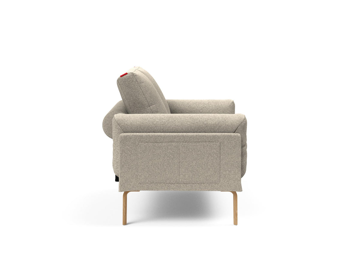 Rollo Bow Klappsofa 80 mit Cover und Gestellbezug Spring in 539 Bouclé Beige präsentiert im Onlineshop von KAQTU Design AG. Bettsofa ist von Innovation Living