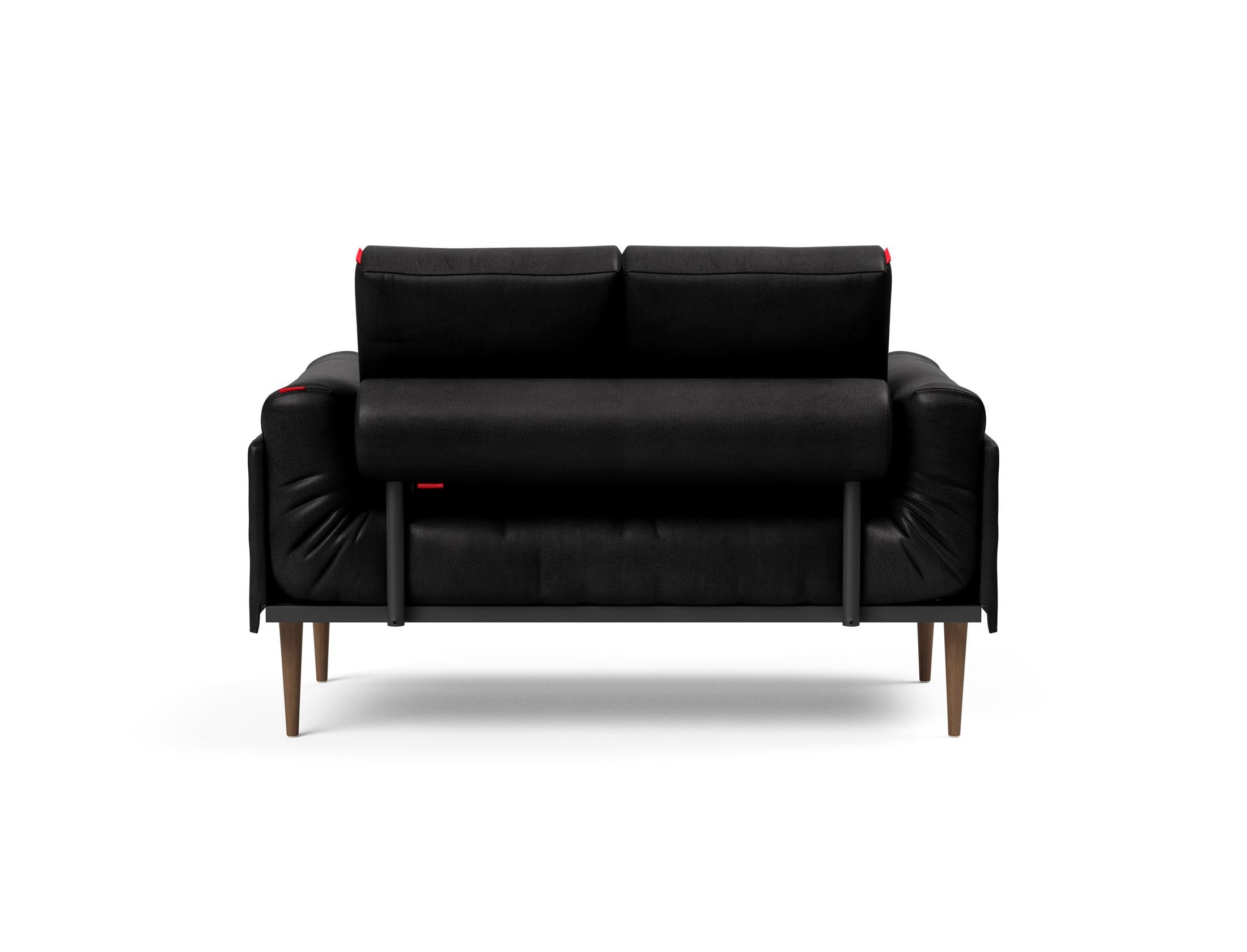 Erleben Sie das Rollo Styletto Klappsofa 80 von Innovation Living – stilvolles Design, funktional und ideal für kleine Räume, mit edlem Cover und Gestellbezug.