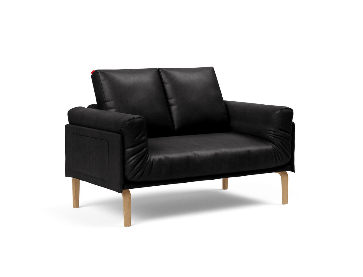Rollo Bow Klappsofa 80 mit Cover und Gestellbezug Spring in 550 Faunal Black präsentiert im Onlineshop von KAQTU Design AG. Bettsofa ist von Innovation Living