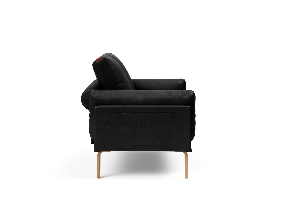 Rollo Bow Klappsofa 80 mit Cover und Gestellbezug Spring in 550 Faunal Black präsentiert im Onlineshop von KAQTU Design AG. Bettsofa ist von Innovation Living