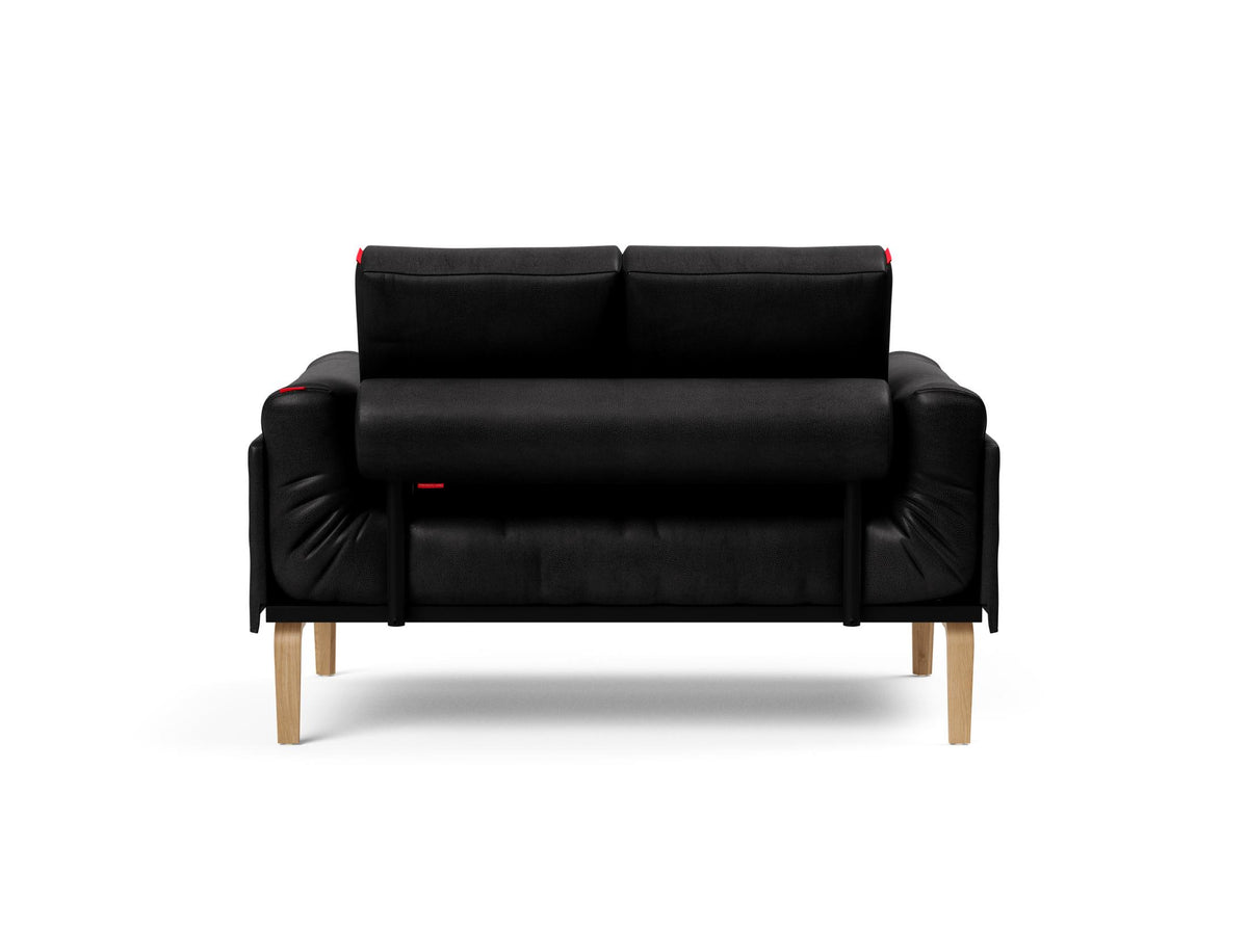 Rollo Bow Klappsofa 80 mit Cover und Gestellbezug Spring in 550 Faunal Black präsentiert im Onlineshop von KAQTU Design AG. Bettsofa ist von Innovation Living