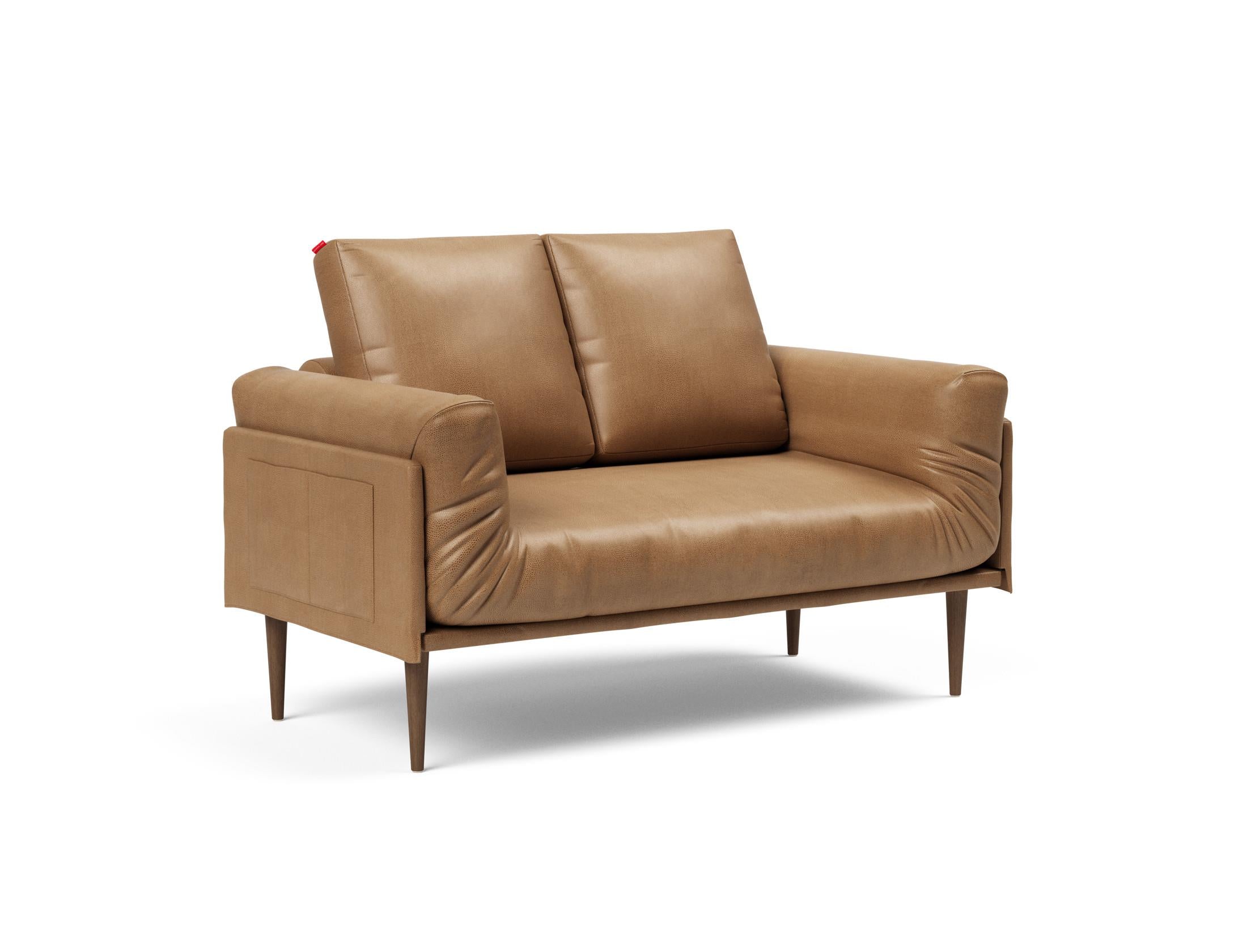 Erleben Sie das Rollo Styletto Klappsofa 80 von Innovation Living – stilvolles Design, funktional und ideal für kleine Räume, mit edlem Cover und Gestellbezug.