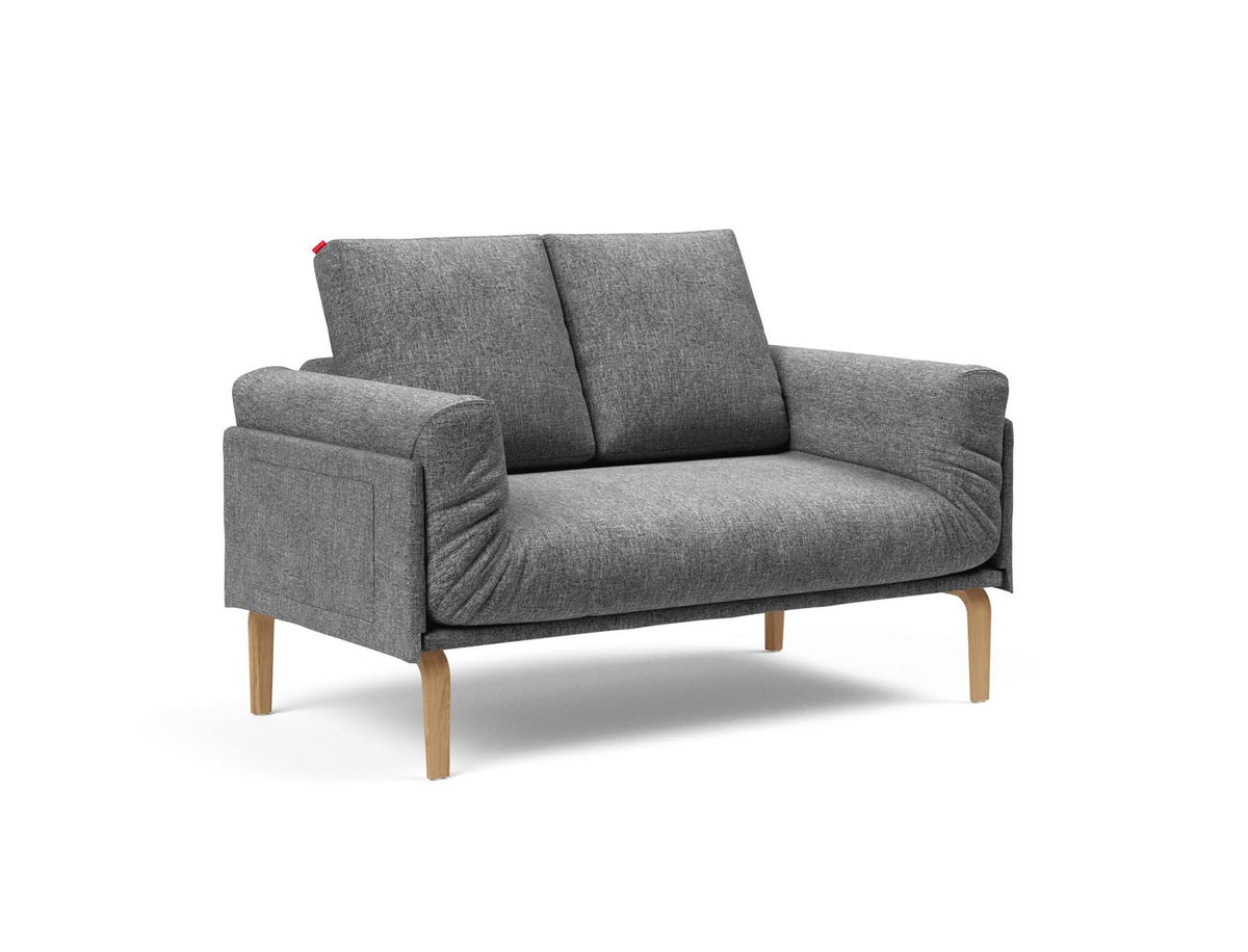 Rollo Bow Klappsofa 80 mit Cover und Gestellbezug Spring in 563 Twist Charcoal präsentiert im Onlineshop von KAQTU Design AG. Bettsofa ist von Innovation Living