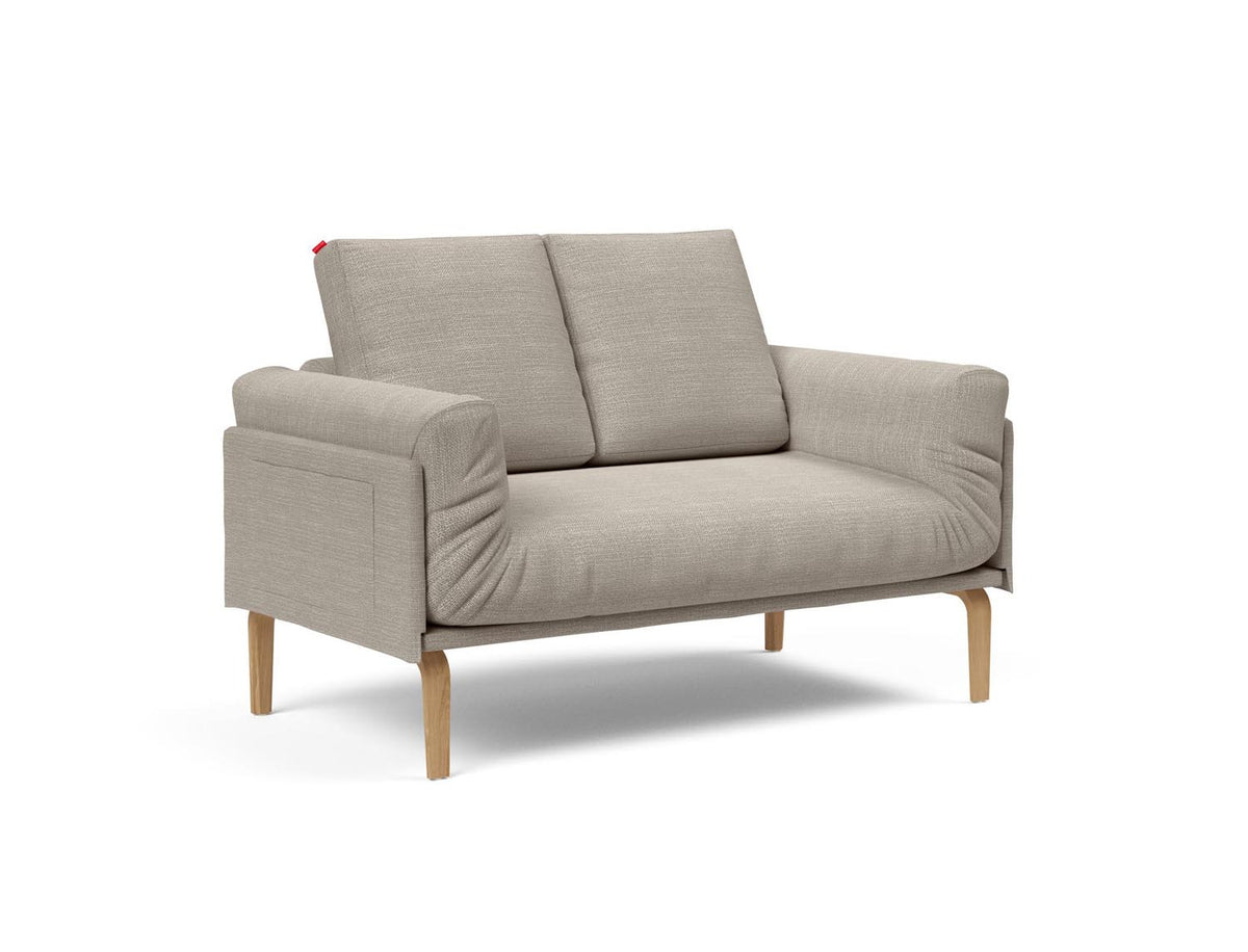 Rollo Bow Klappsofa 80 mit Cover und Gestellbezug Spring in 579 Kenya Gravel präsentiert im Onlineshop von KAQTU Design AG. Bettsofa ist von Innovation Living