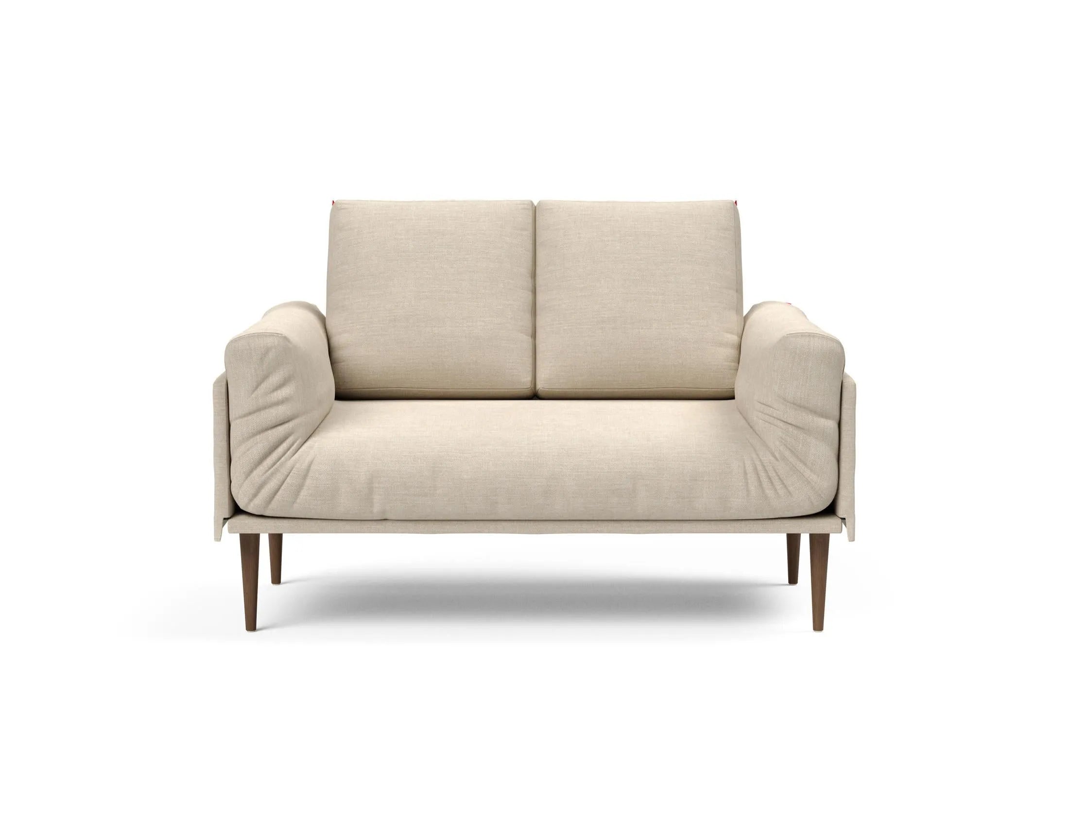 Erleben Sie das Rollo Styletto Klappsofa 80 von Innovation Living – stilvolles Design, funktional und ideal für kleine Räume, mit edlem Cover und Gestellbezug.