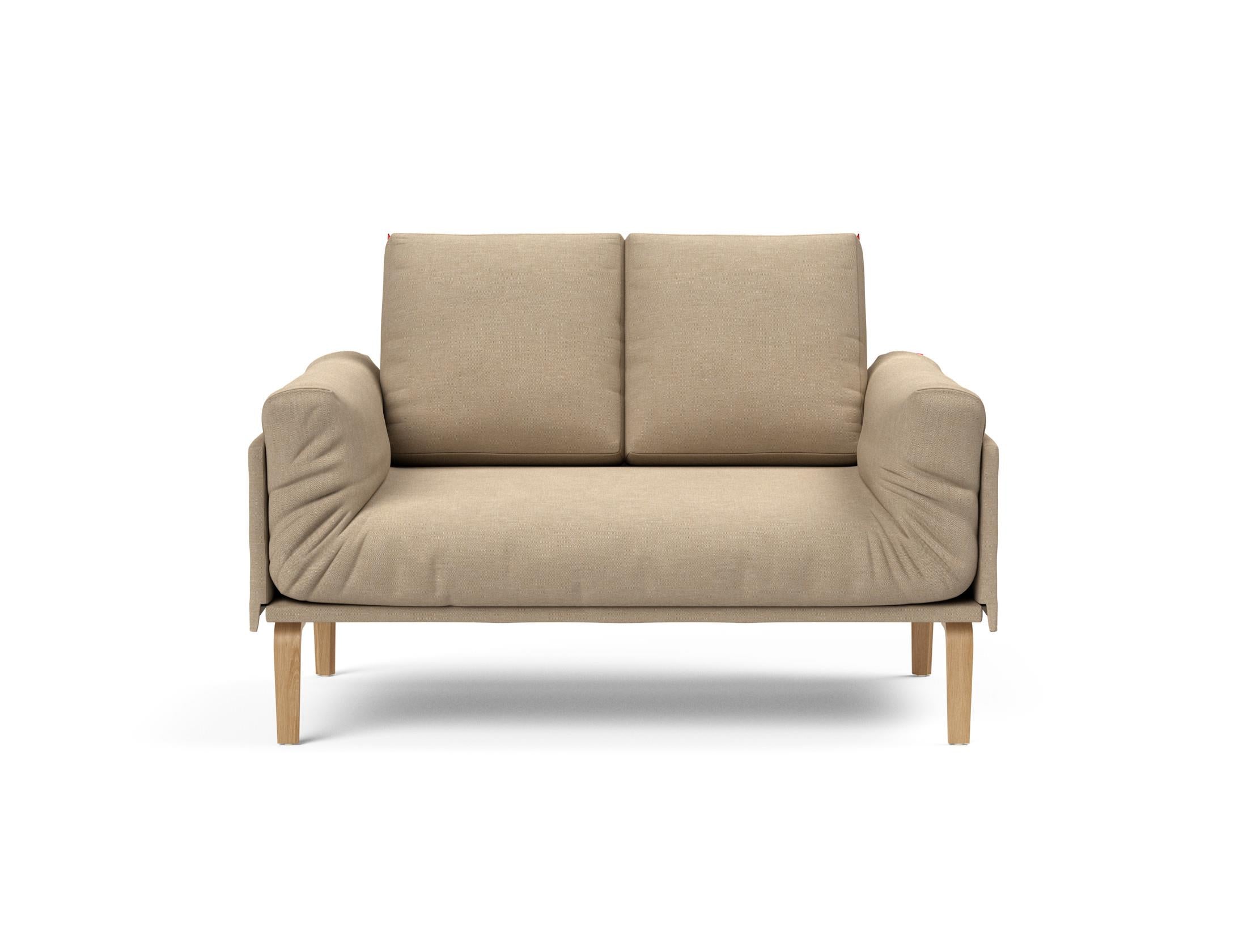 Erleben Sie das Rollo Bow Klappsofa 80 von Innovation Living – ein elegantes, funktionales Möbelstück mit schickem Cover und robustem Gestellbezug.