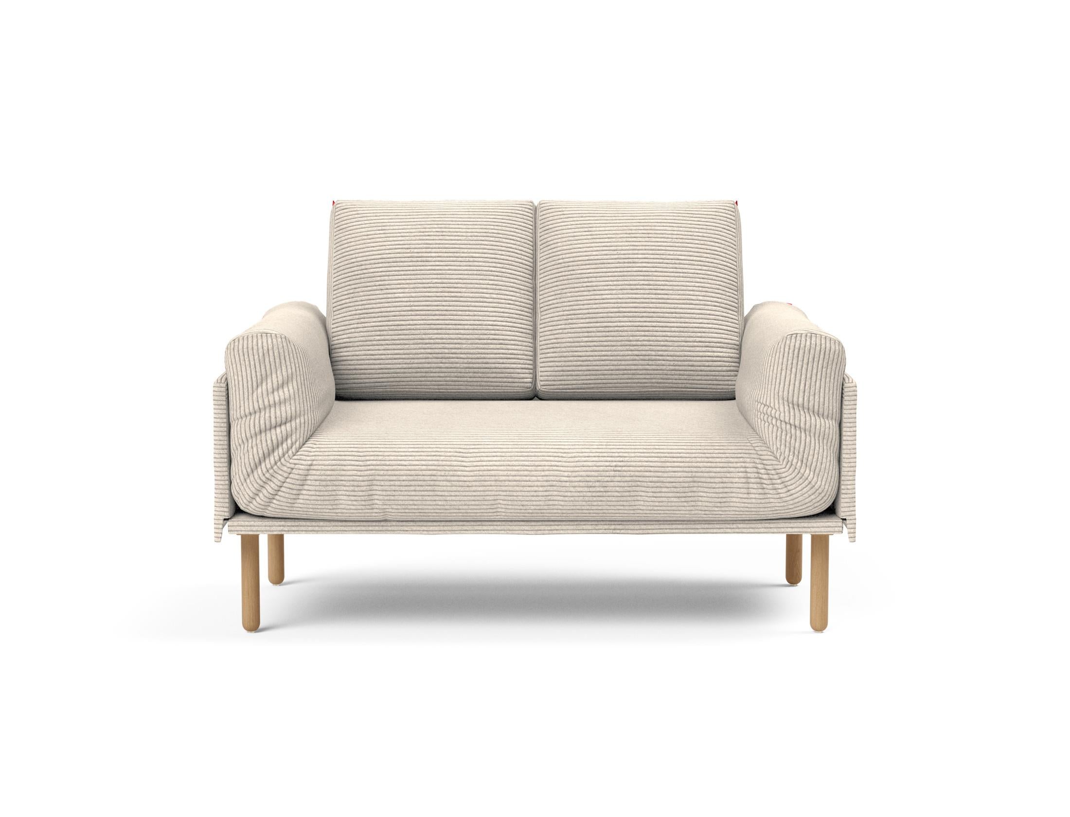 Erleben Sie das Rollo Stem Klappsofa 80 von Innovation Living: modernes Design, flexible Nutzung und edler Stoff für optimalen Sitzkomfort.