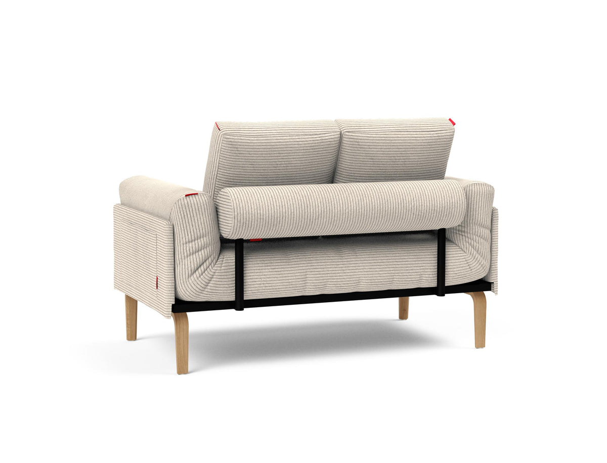 Rollo Bow Klappsofa 80 mit Cover und Gestellbezug Spring in 594 Corduroy Ivory präsentiert im Onlineshop von KAQTU Design AG. Bettsofa ist von Innovation Living