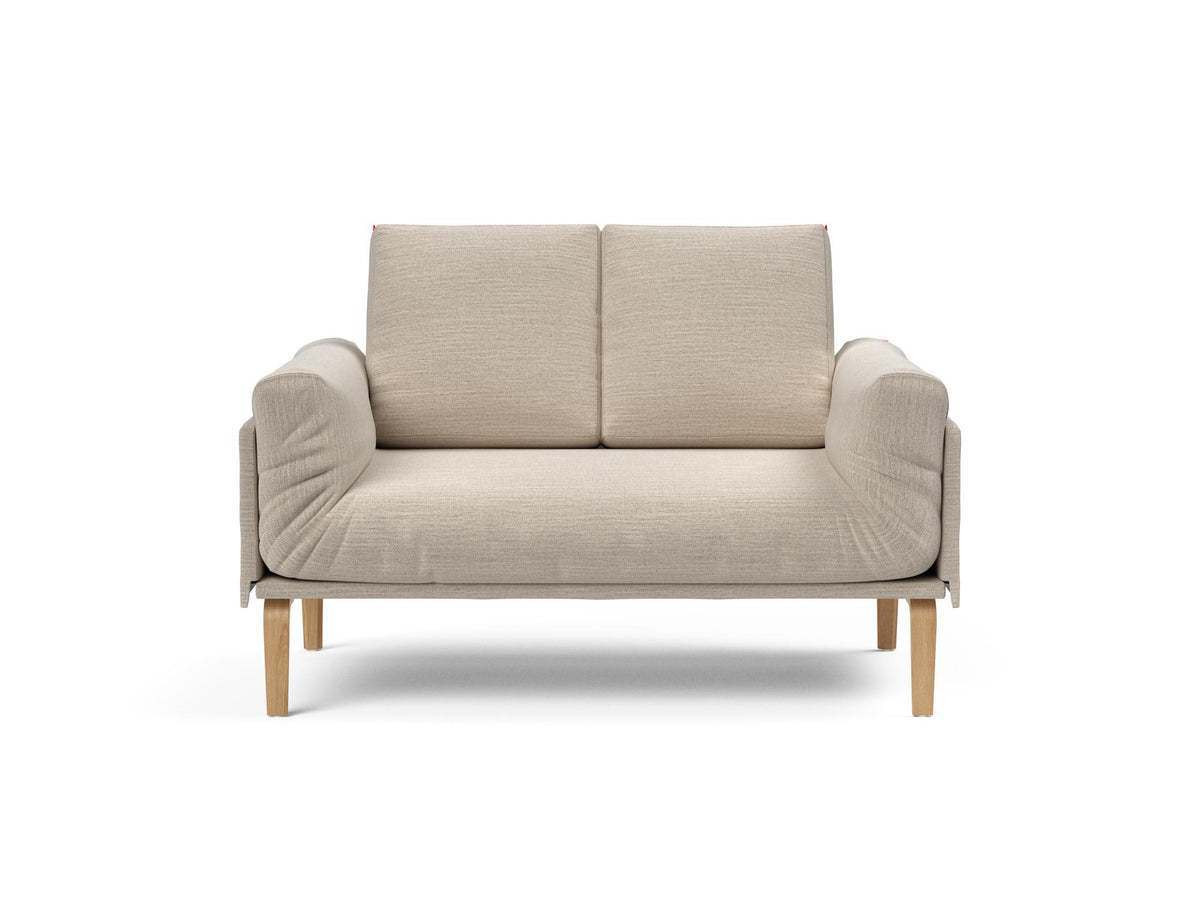 Rollo Bow Klappsofa 80 mit Cover und Gestellbezug Spring in 612 Blida Sand Grey präsentiert im Onlineshop von KAQTU Design AG. Bettsofa ist von Innovation Living