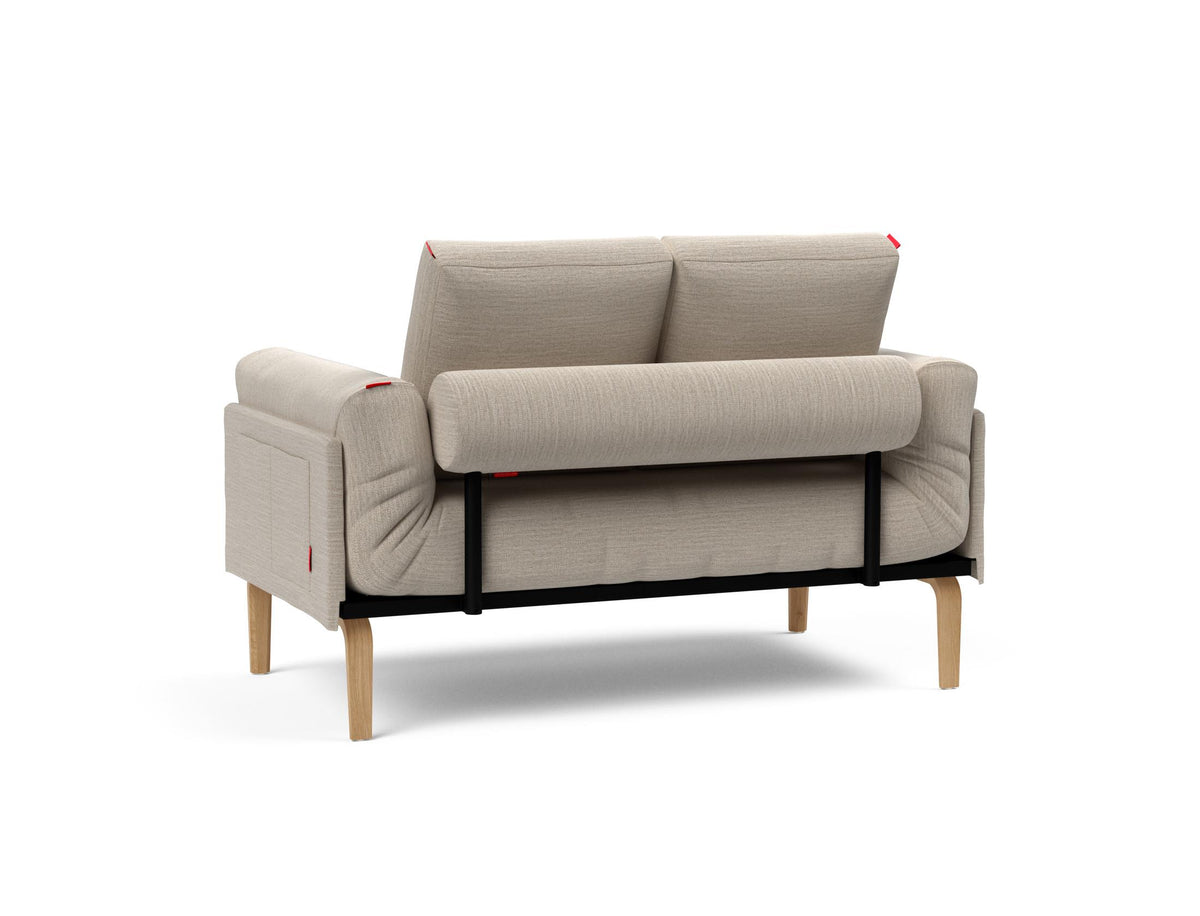 Rollo Bow Klappsofa 80 mit Cover und Gestellbezug Spring in 612 Blida Sand Grey präsentiert im Onlineshop von KAQTU Design AG. Bettsofa ist von Innovation Living